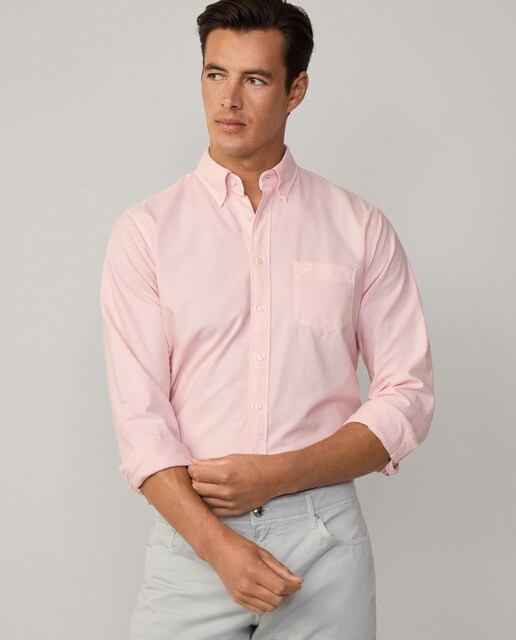 Imagen 0 de Camisa Oxford de hombre classic fit teñida en prenda