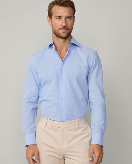 Imagen 0 de Camisa formal de hombre tailored fit de rayas finas