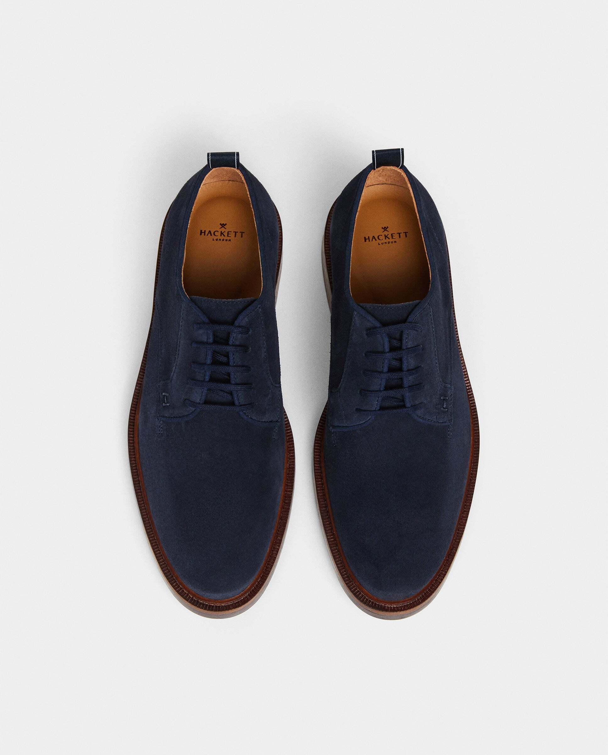 Imagen 3 de Zapatos derby de ante egmont - Hackett - Azul marino Azul marino