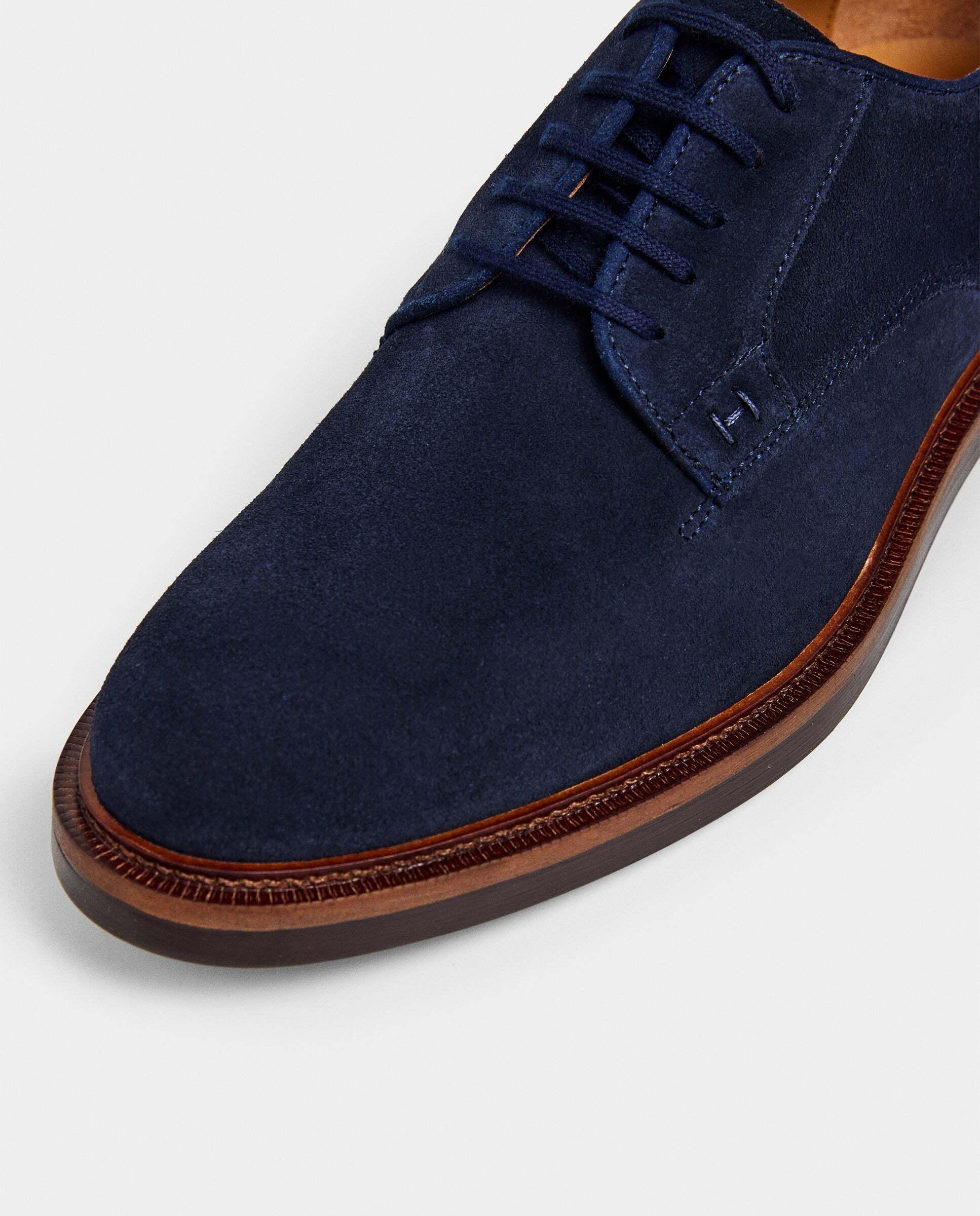 Imagen 5 de Zapatos derby de ante egmont - Hackett - Azul marino Azul marino