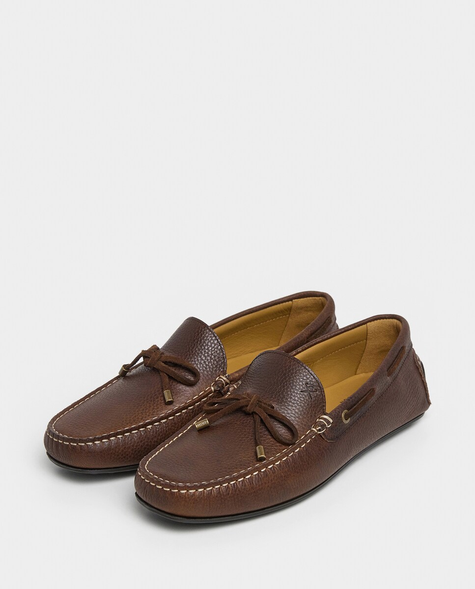 Loafers Mocasines Hackett Mocasines De Hombre De Piel Con Lazo En