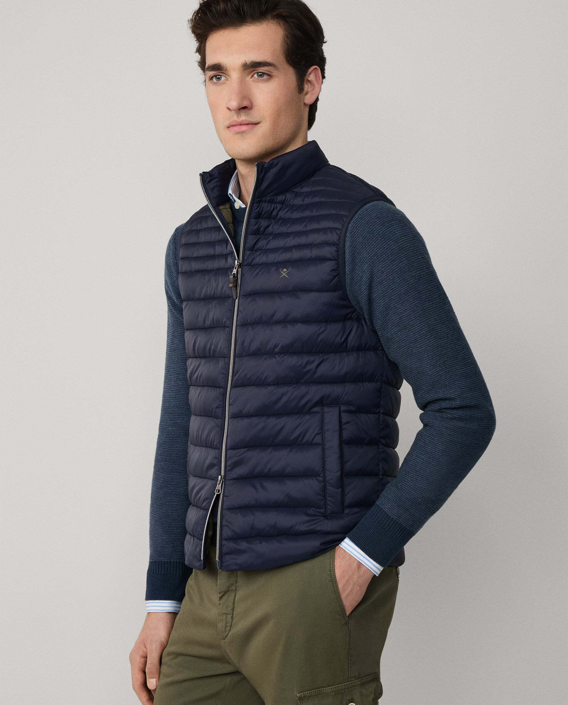 Chaleco de hombre ultraligero - Hackett - Azul marino Azul marino-5