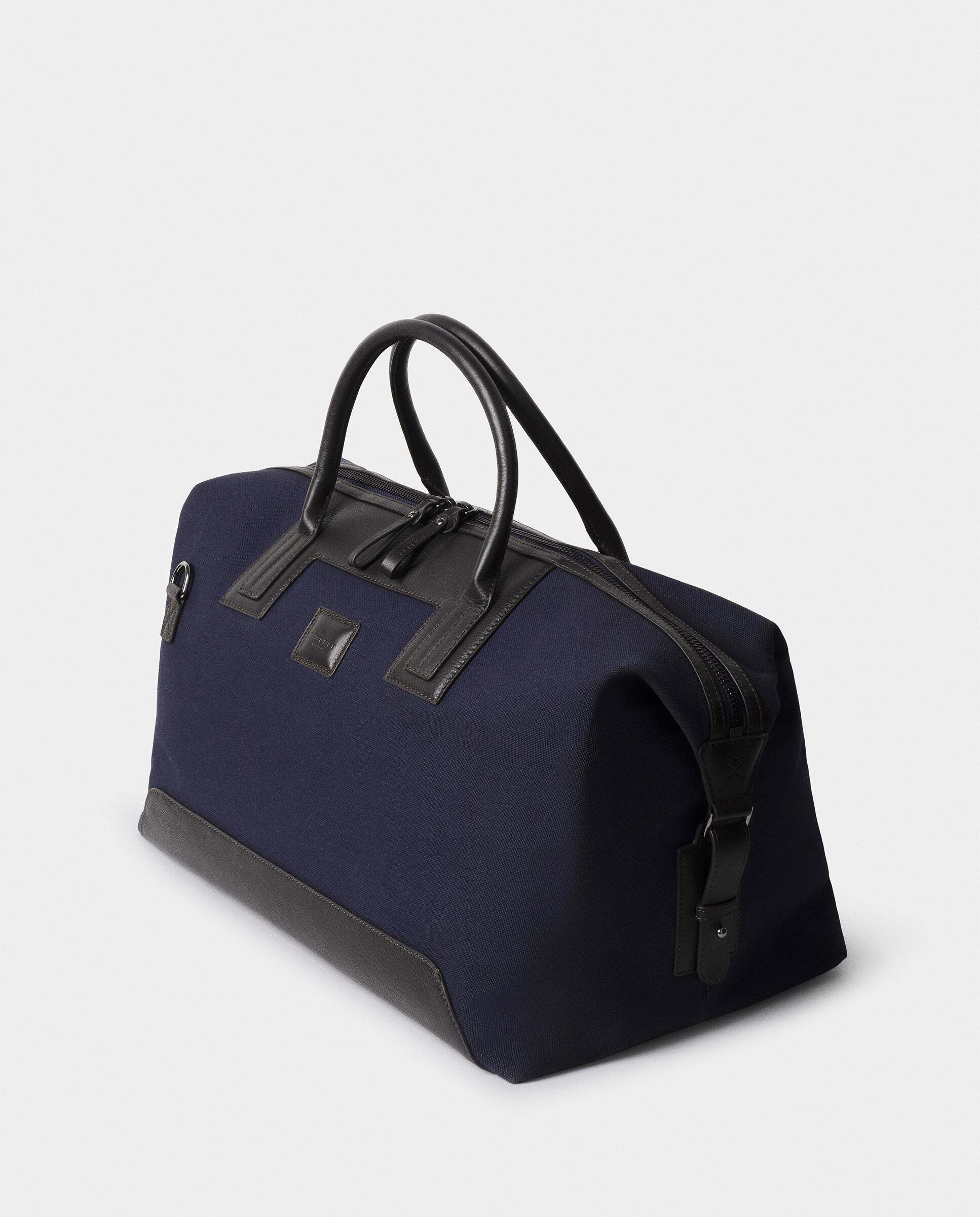 Bolso de viaje 24 horas en lona wells - Hackett - Azul marino Azul marino-2