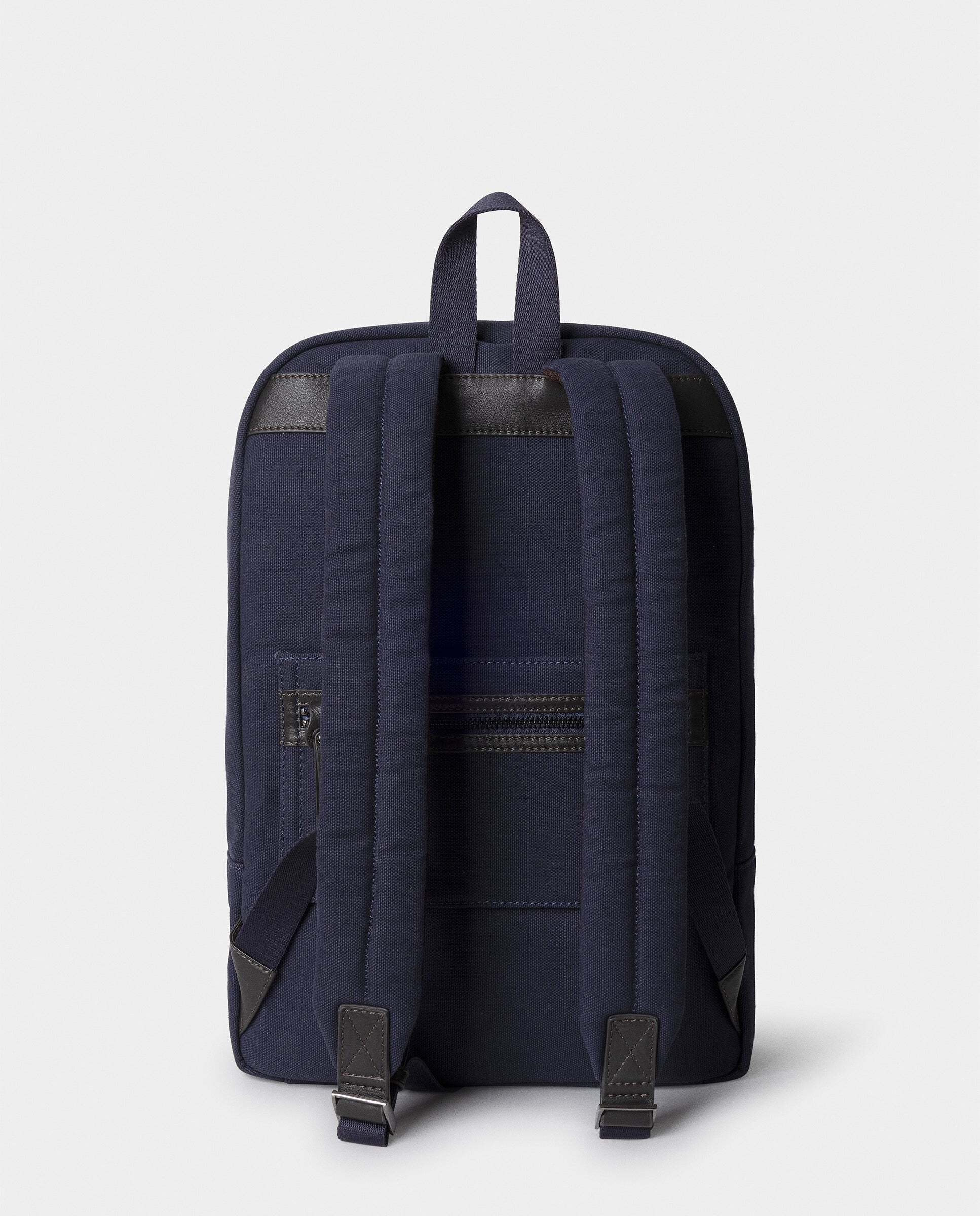 Mochila de hombre de lona wells - Hackett - Azul marino Azul marino-3
