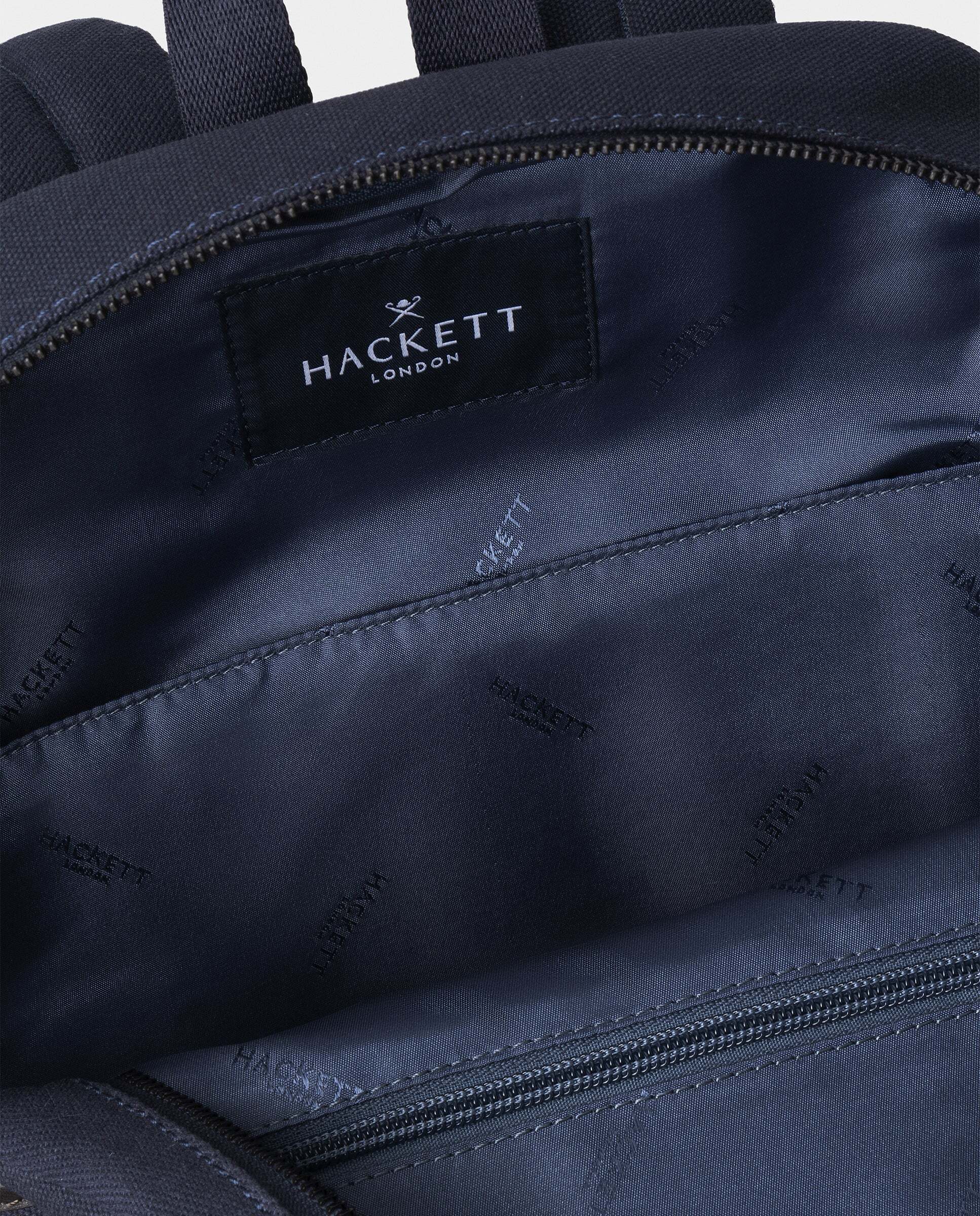 Mochila de hombre de lona wells - Hackett - Azul marino Azul marino-4