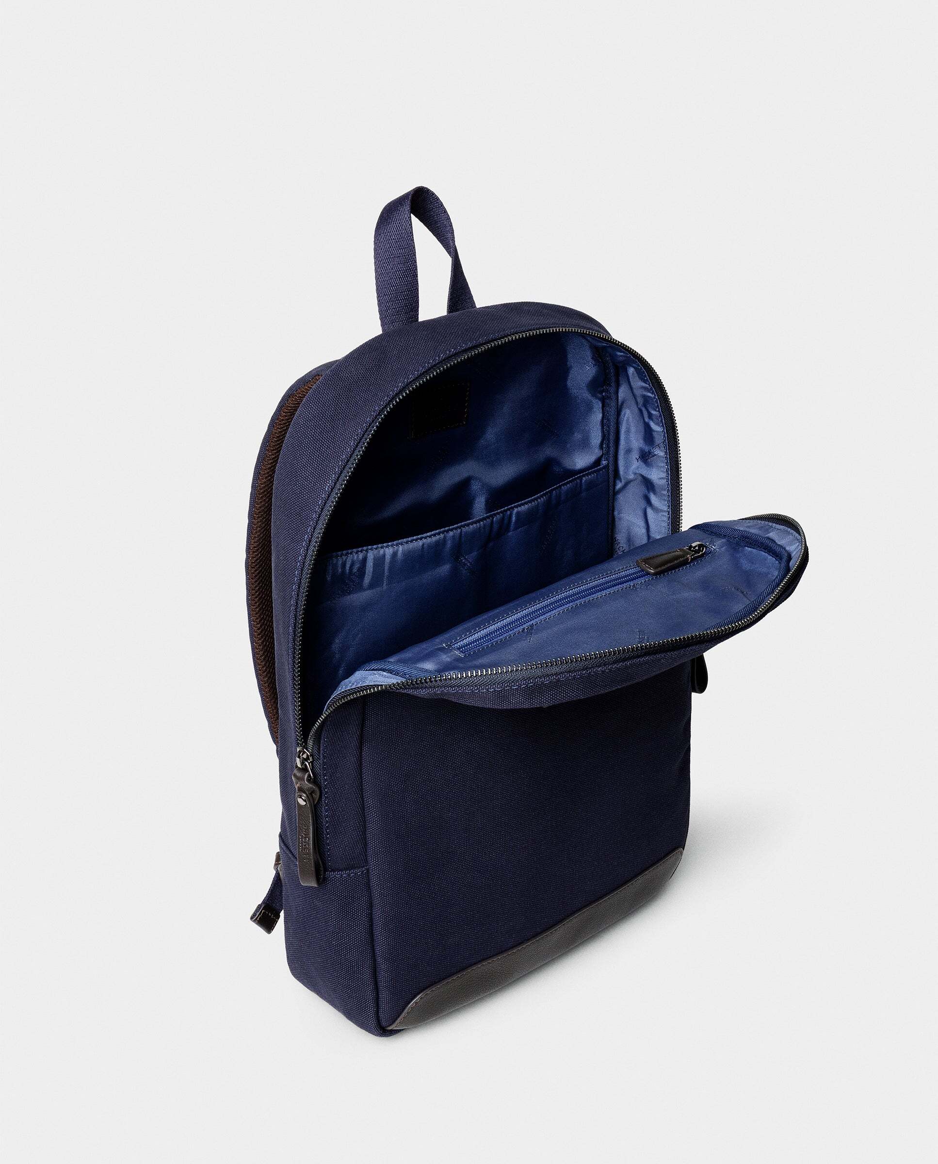 Mochila de hombre de lona wells - Hackett - Azul marino Azul marino-6