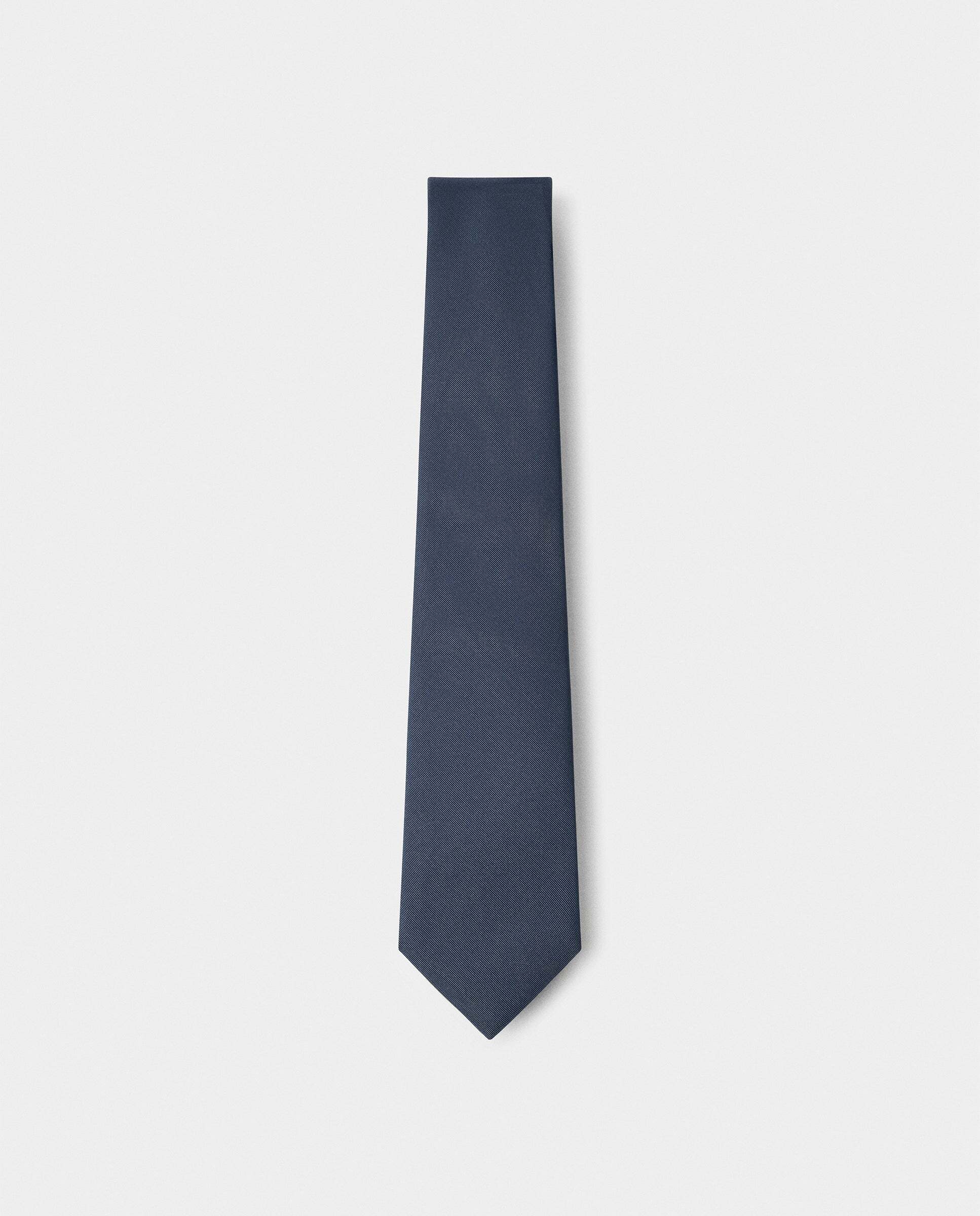 Corbata de hombre de seda-algodón sarga