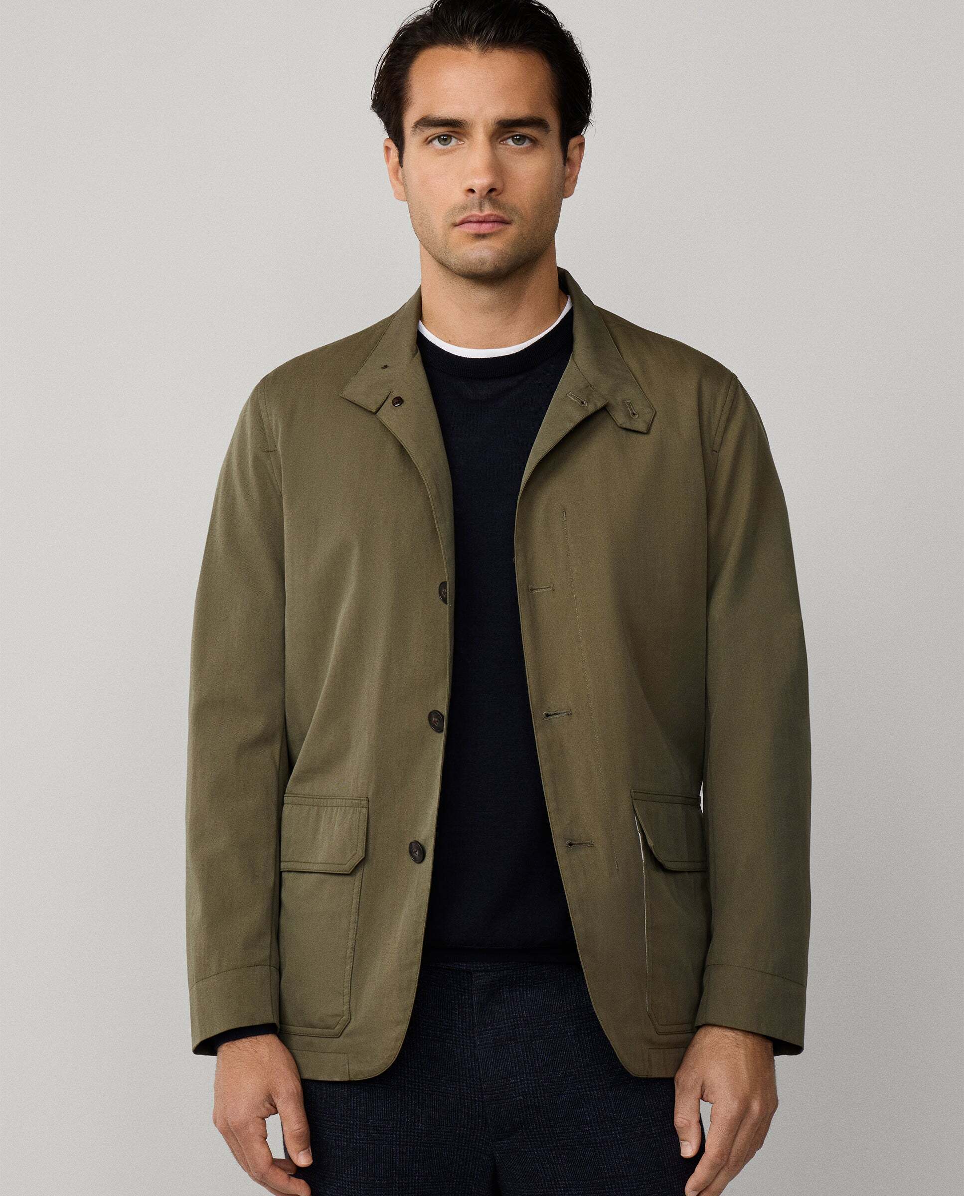 Chaqueta de hombre liso