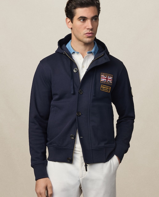 Imagen 0 de Sudadera de hombre con capucha y doble cierre Rally