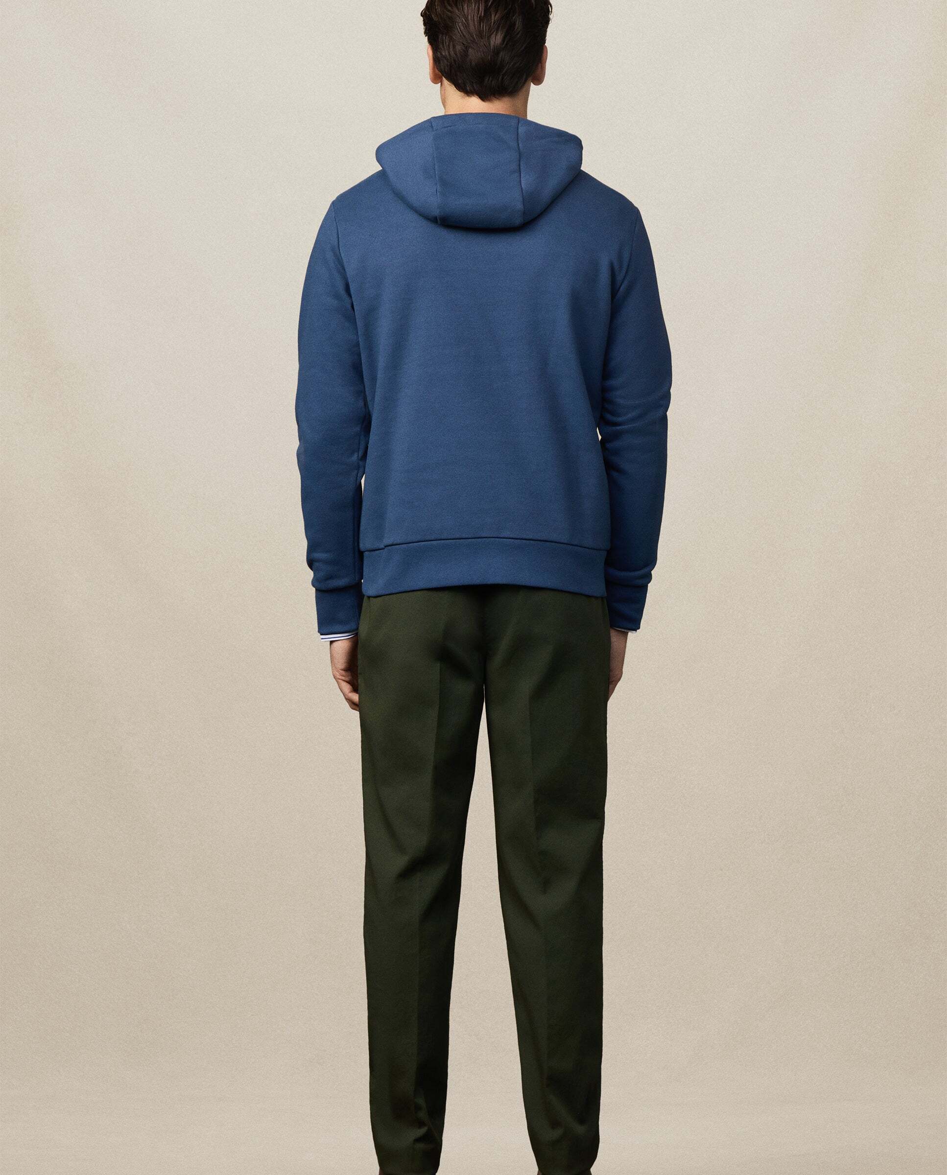 Sudadera de hombre con capucha y logo - Hackett - Indigo Indigo-3