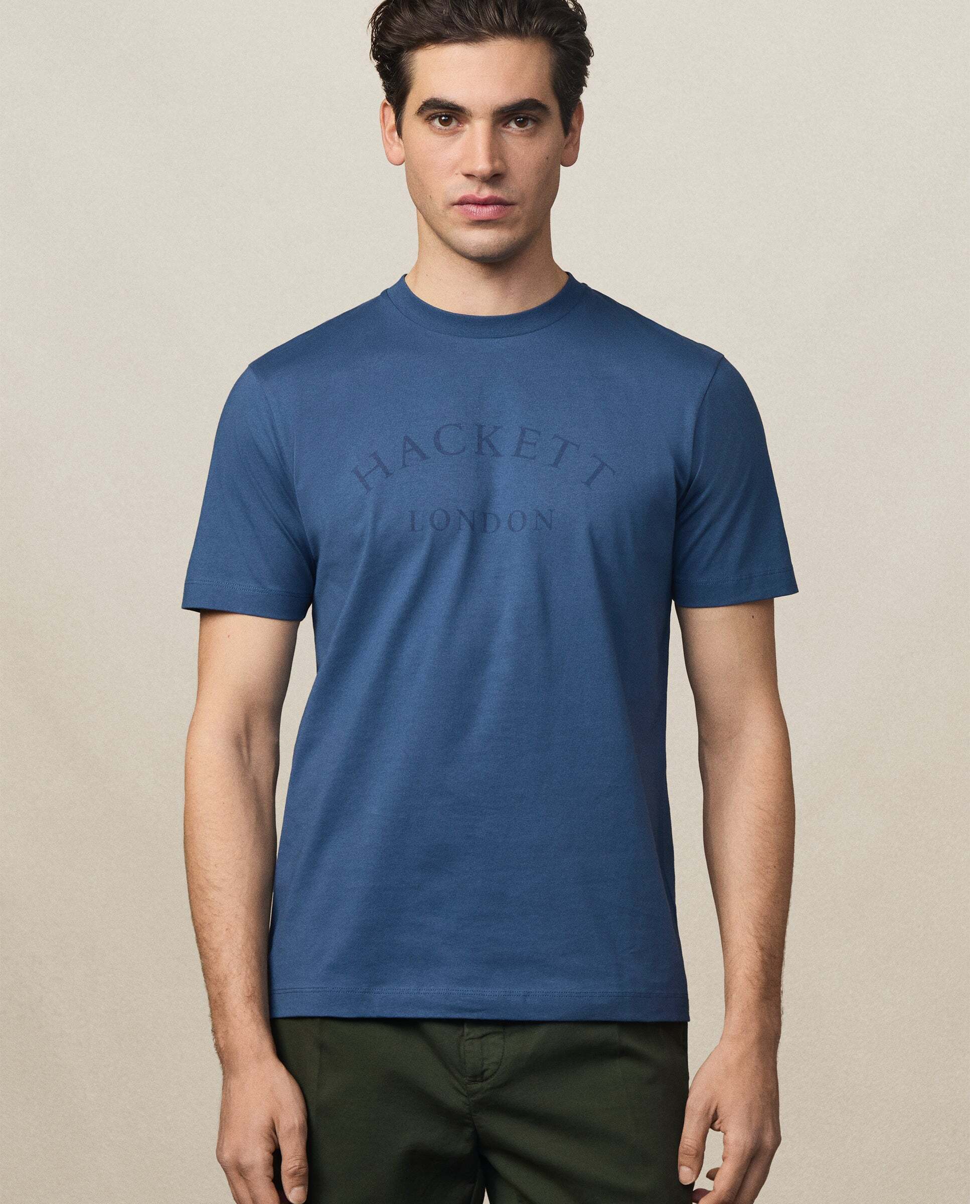 Camiseta de hombre con logo redondo
