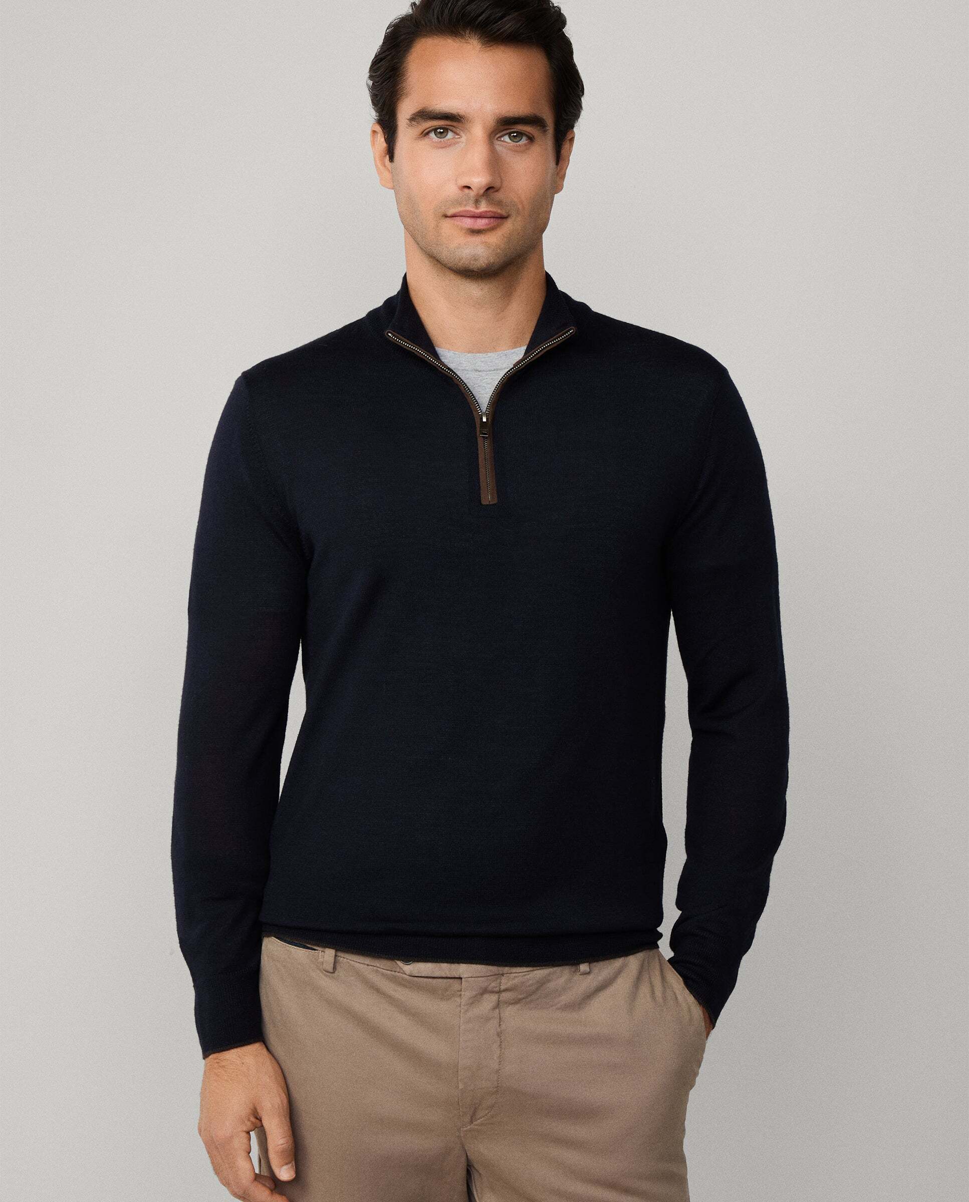 Hackett - Jersey de hombre liso.