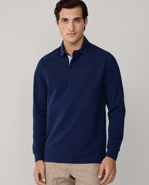 Hackett — Polo de hombre clásico liso