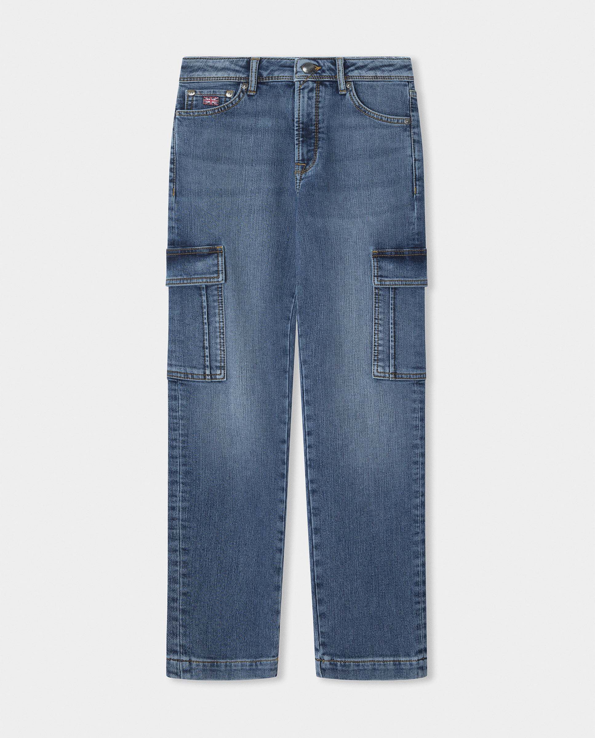 Vaqueros de niño cargo lavado vintage fit clásico