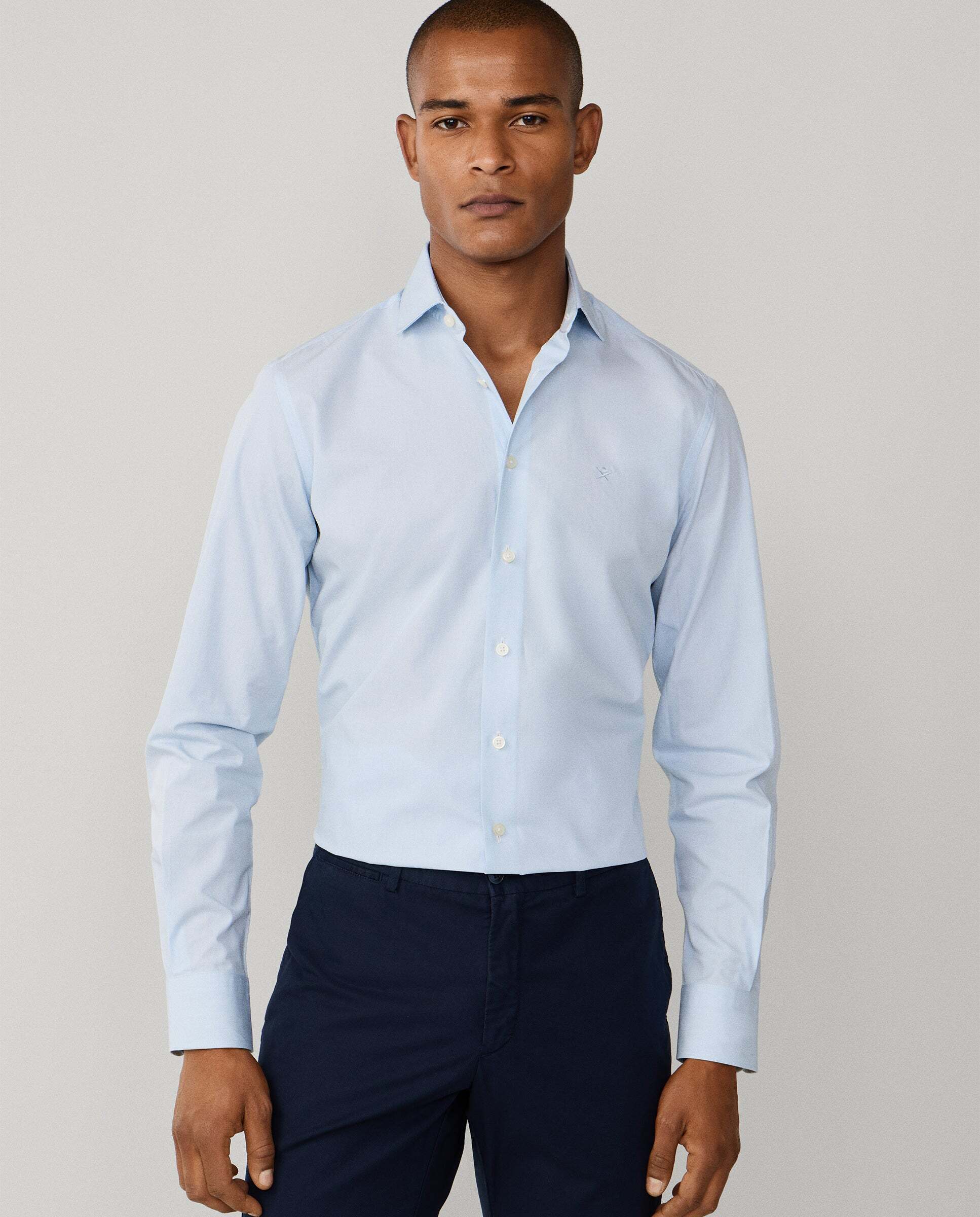 Hackett - Camisa de hombre rayas finas fit tailored.