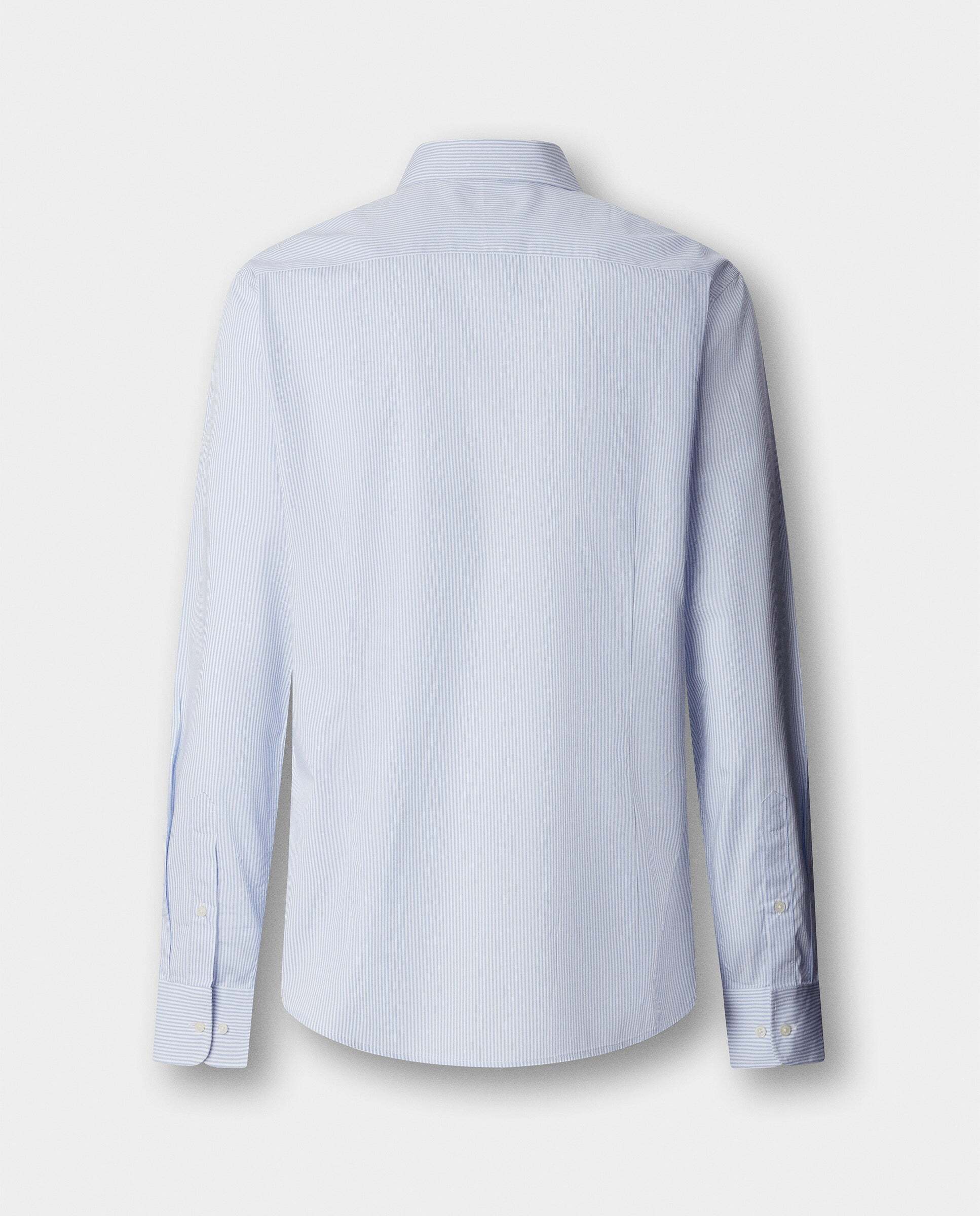 Camisa de hombre de rayas bengala city fit tailored - Hackett - Azul claro Azul claro-9