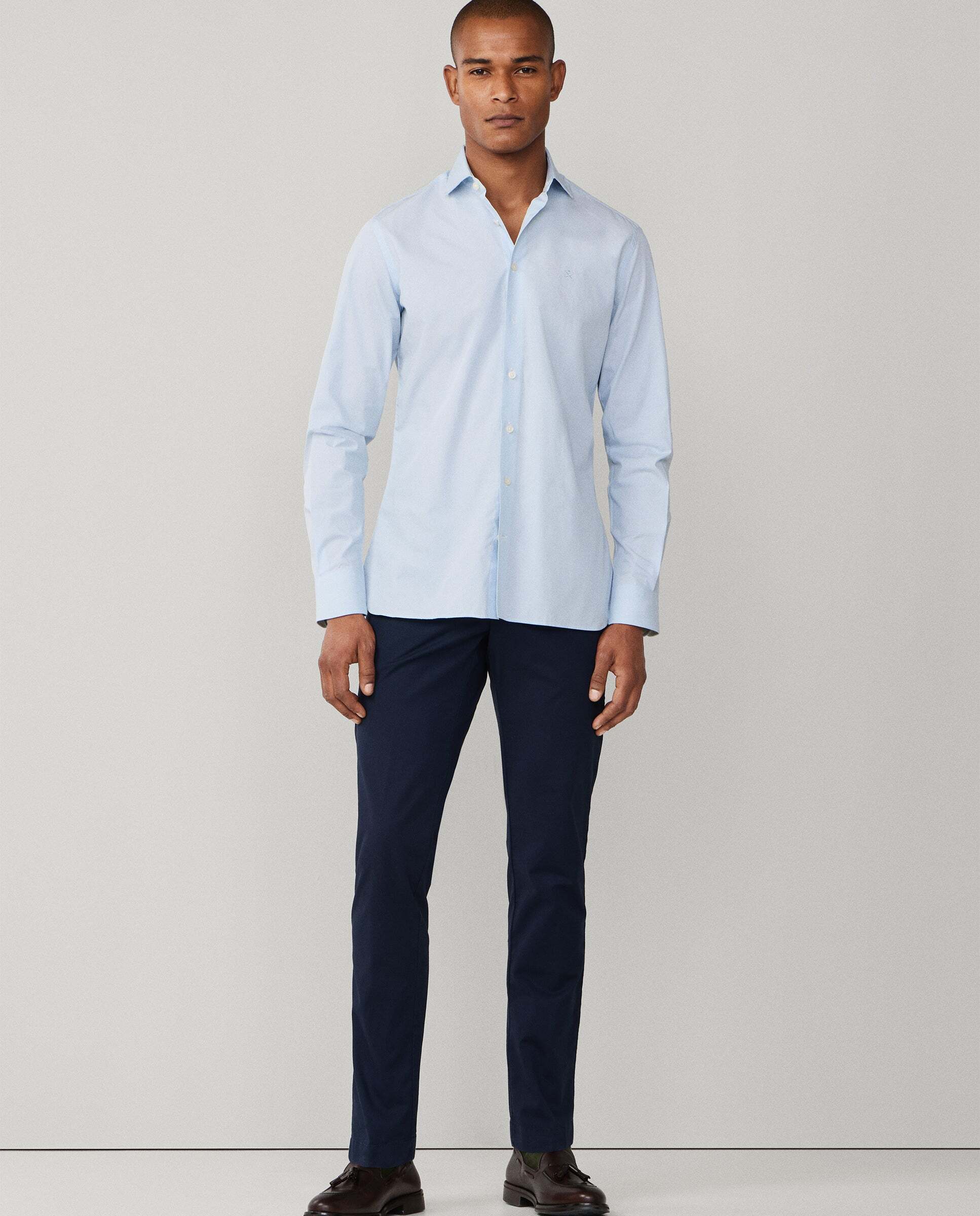 Hackett - Chino de hombre texturizado kensington fit slim.