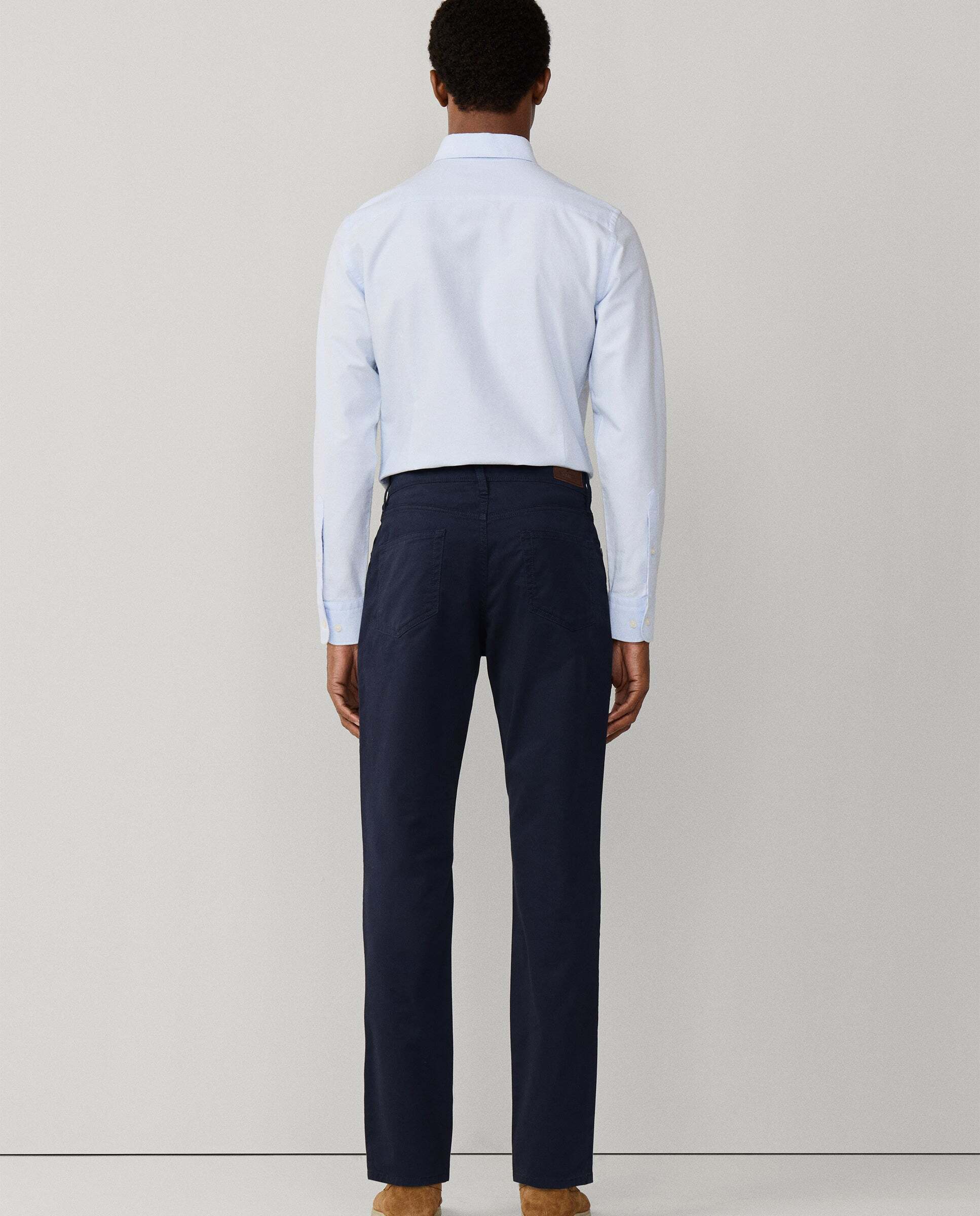 Pantalón de hombre trinity 5 bolsillos fit regular - Hackett - Azul Azul-3