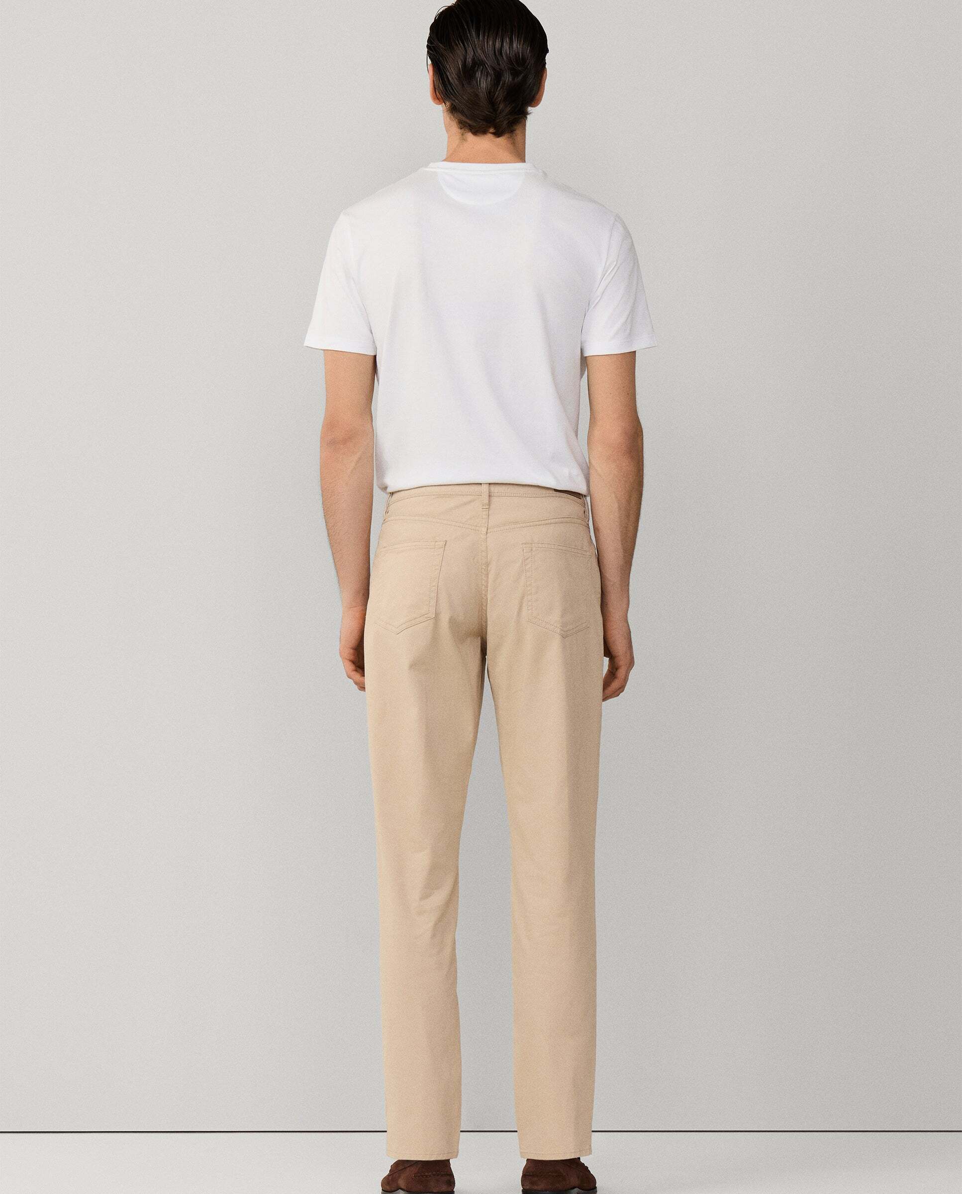 Pantalón de hombre trinity 5 bolsillos fit regular - Hackett - Natural Natural-3