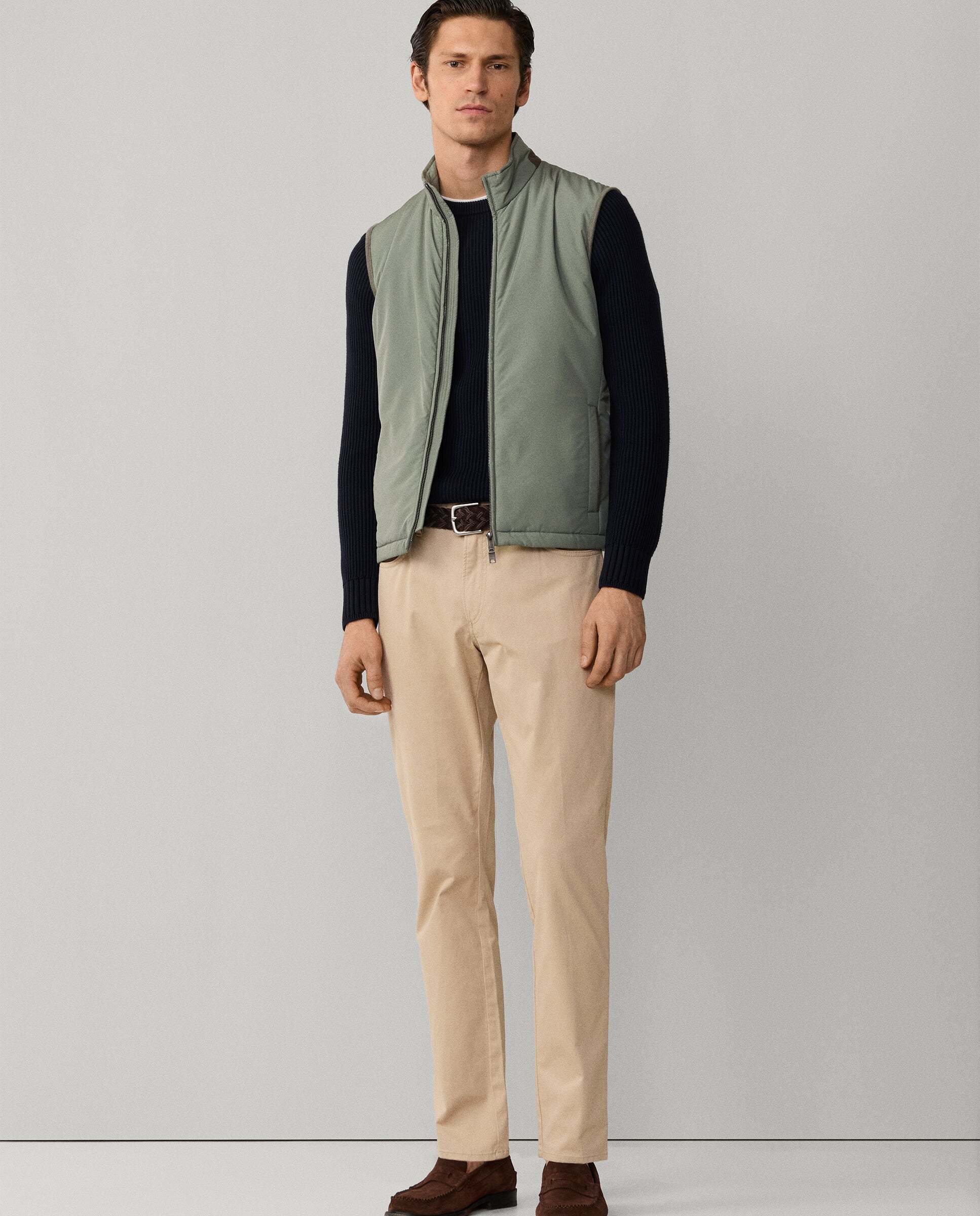 Pantalón de hombre trinity 5 bolsillos fit regular - Hackett - Natural Natural-7