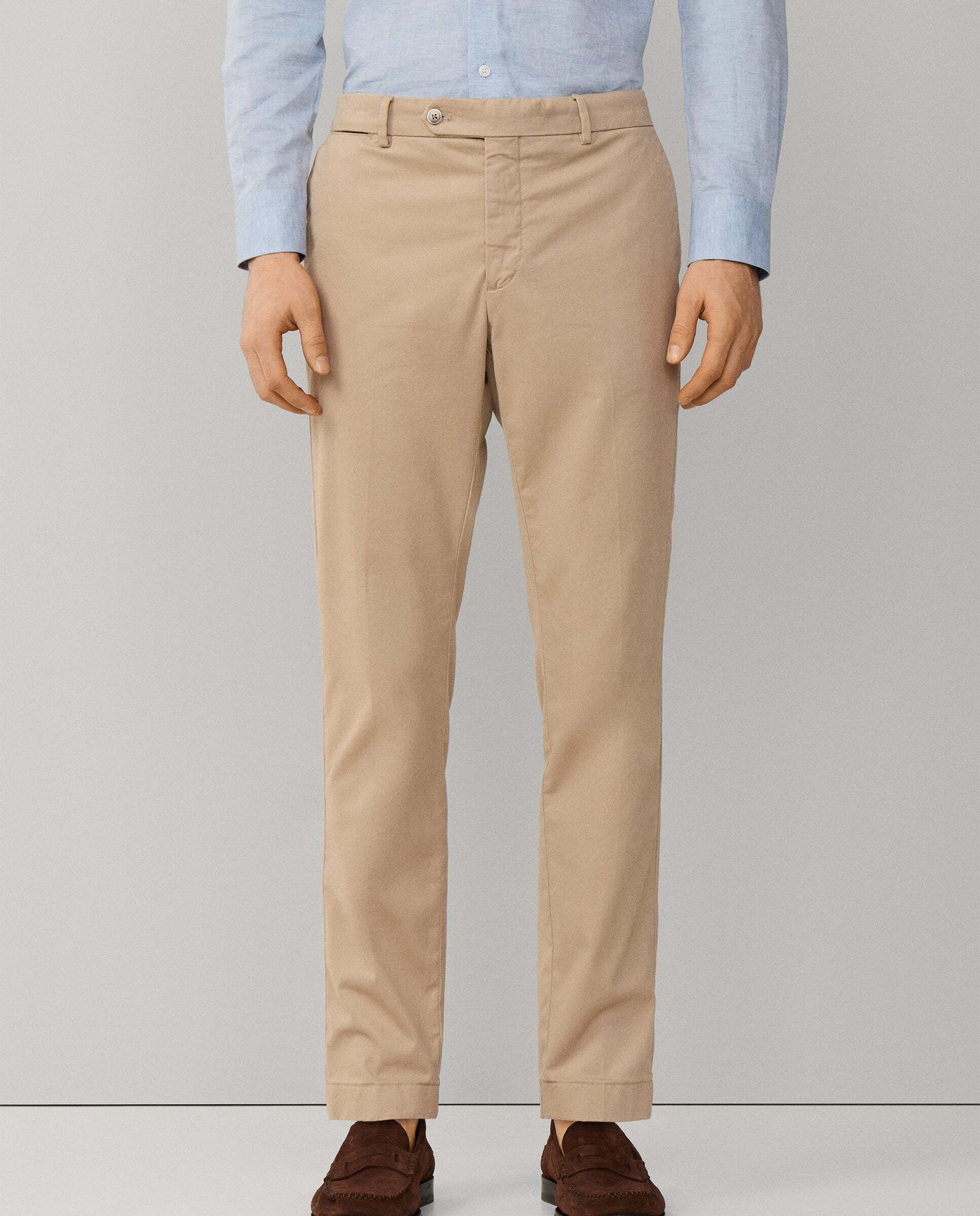 Chino kensington de hombre de algodón elástico fit slim - Hackett - Natural Natural-2