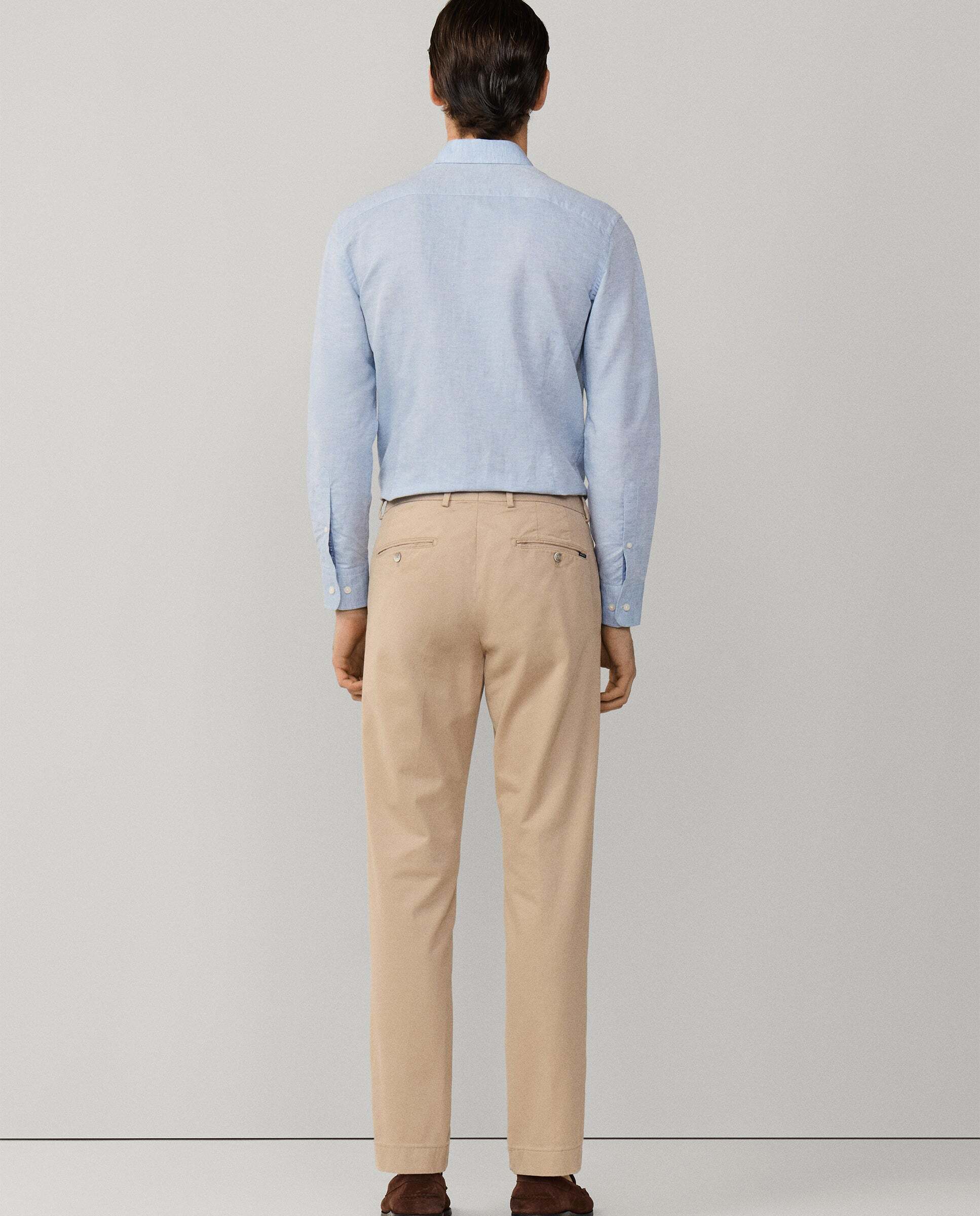 Chino kensington de hombre de algodón elástico fit slim - Hackett - Natural Natural-3