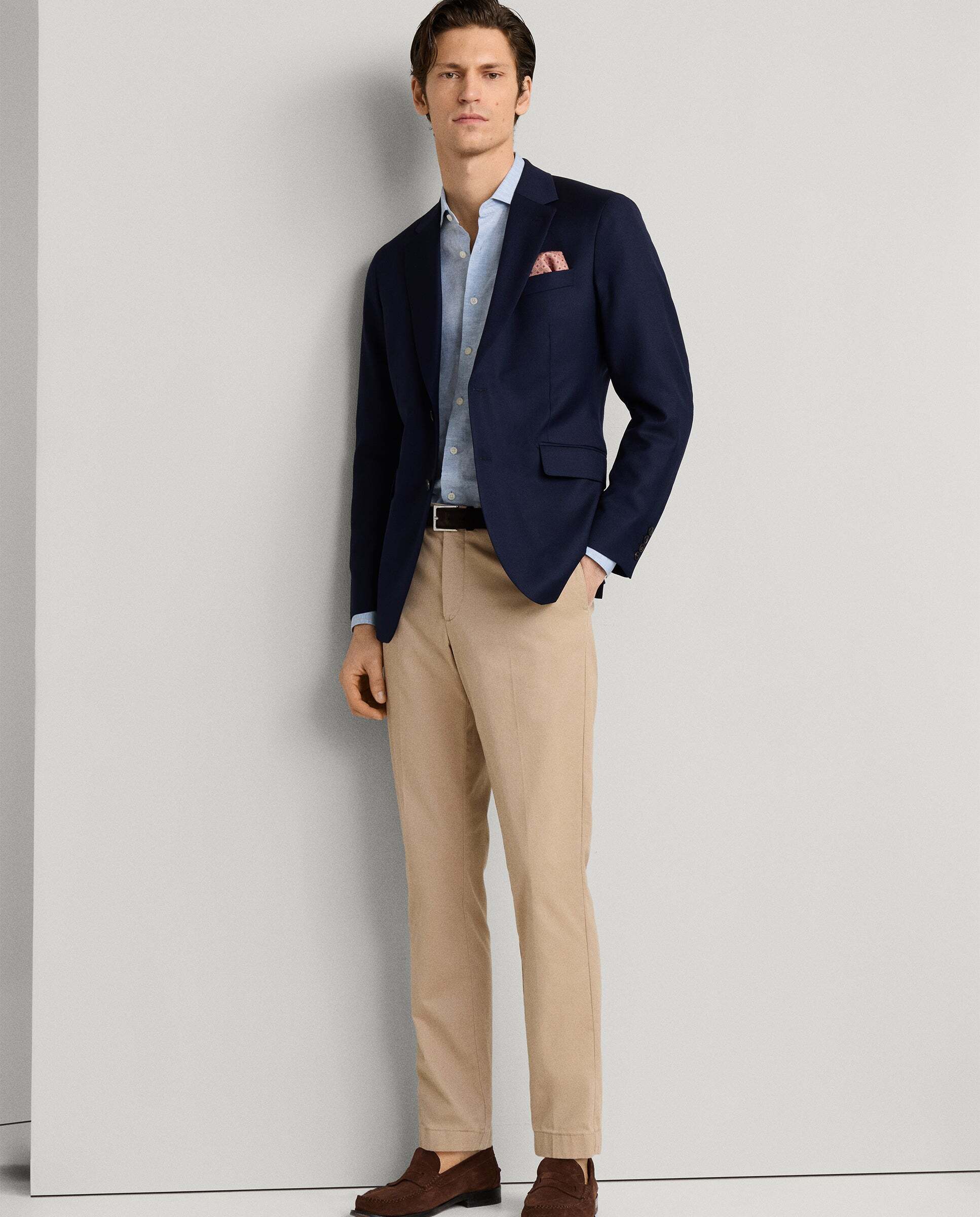 Chino kensington de hombre de algodón elástico fit slim - Hackett - Natural Natural-7