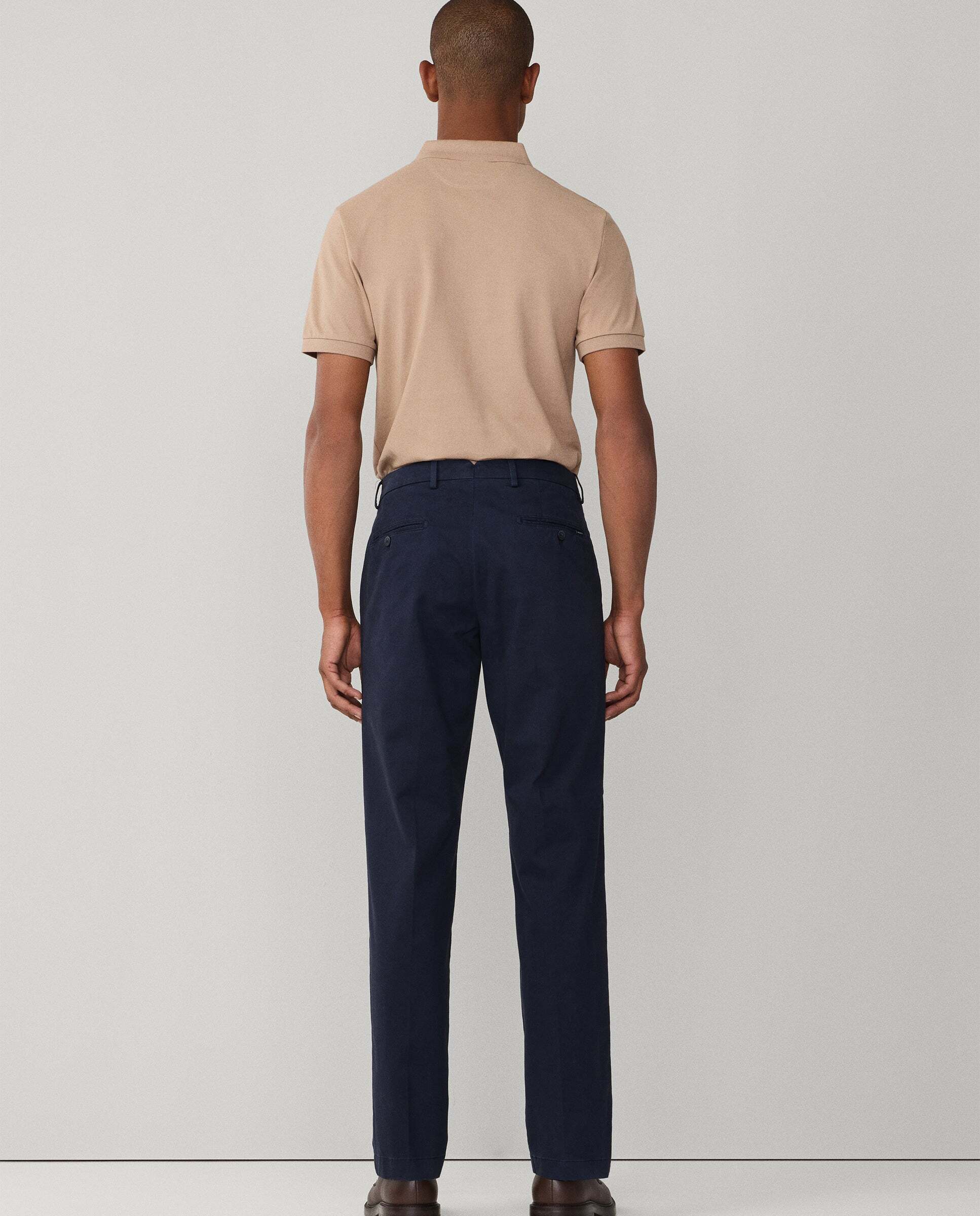 Chino sanderson de hombre de algodón elástico fit tailored - Hackett - Azul Azul-3