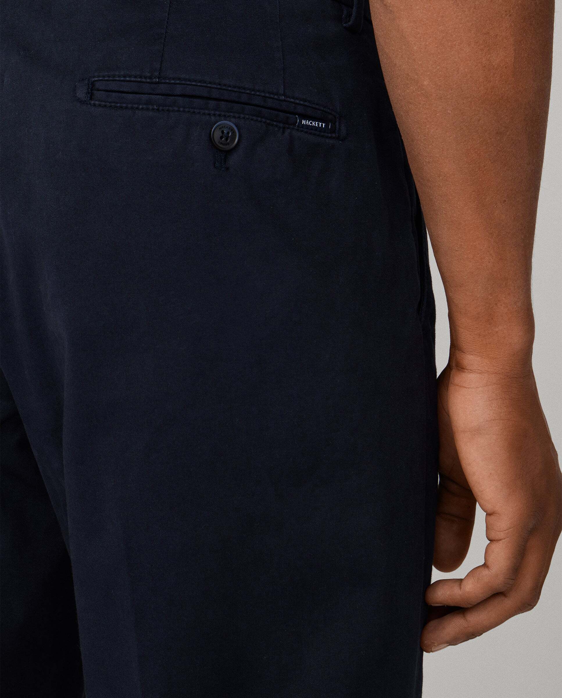 Chino sanderson de hombre de algodón elástico fit tailored - Hackett - Azul Azul-5