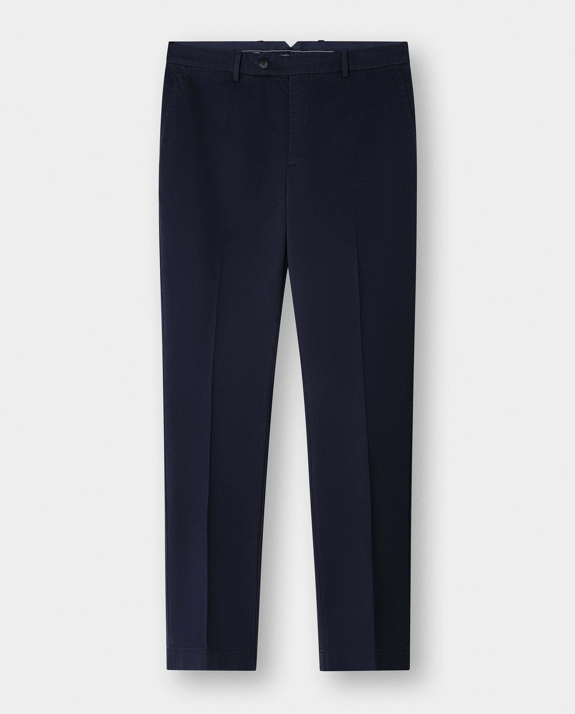 Chino sanderson de hombre de algodón elástico fit tailored - Hackett - Azul Azul-9