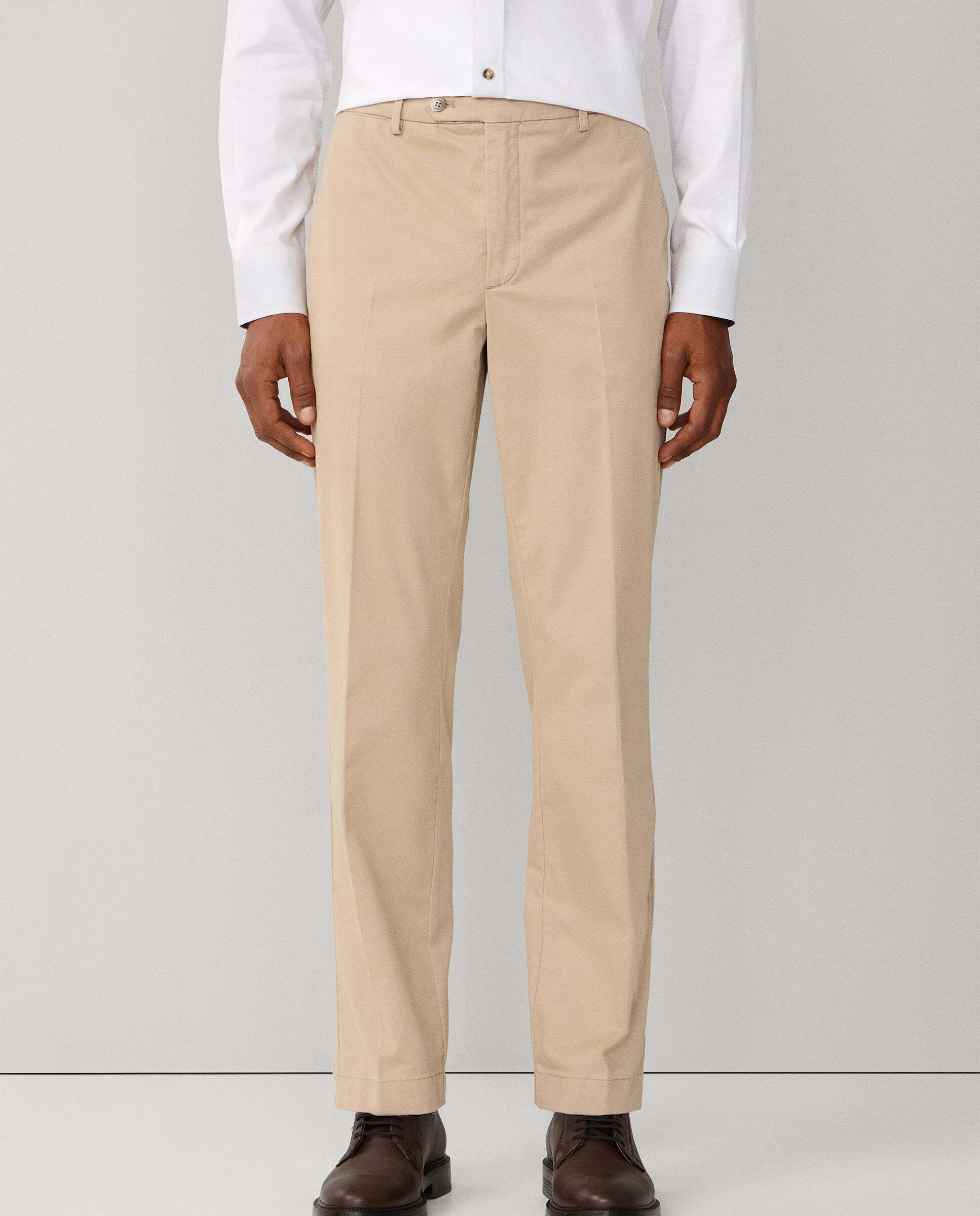Chino sanderson de hombre de algodón elástico fit tailored - Hackett - Natural Natural-2