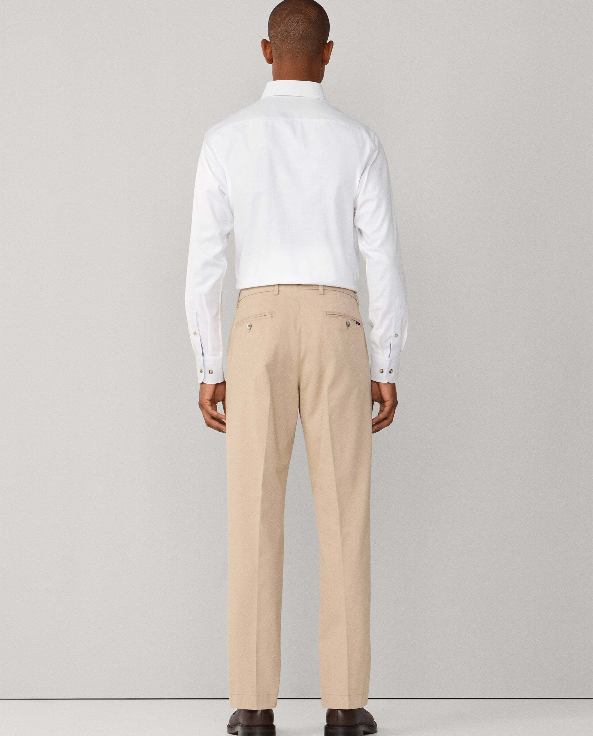 Chino sanderson de hombre de algodón elástico fit tailored - Hackett - Natural Natural-3