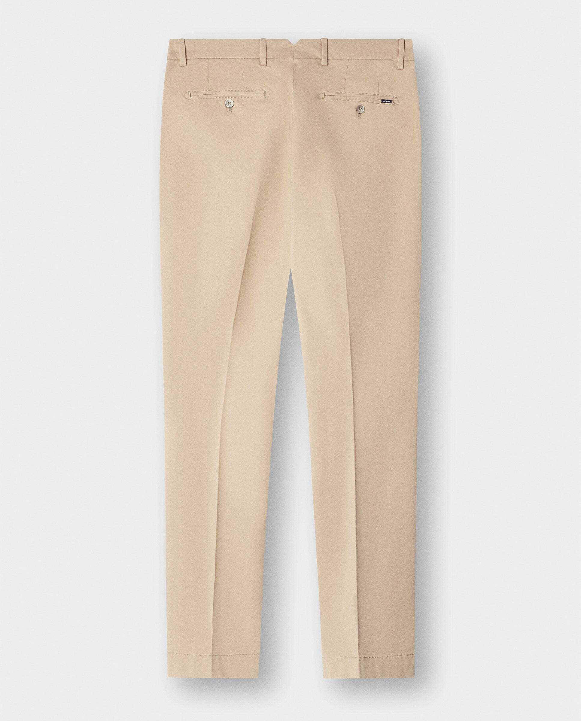 Chino sanderson de hombre de algodón elástico fit tailored - Hackett - Natural Natural-8