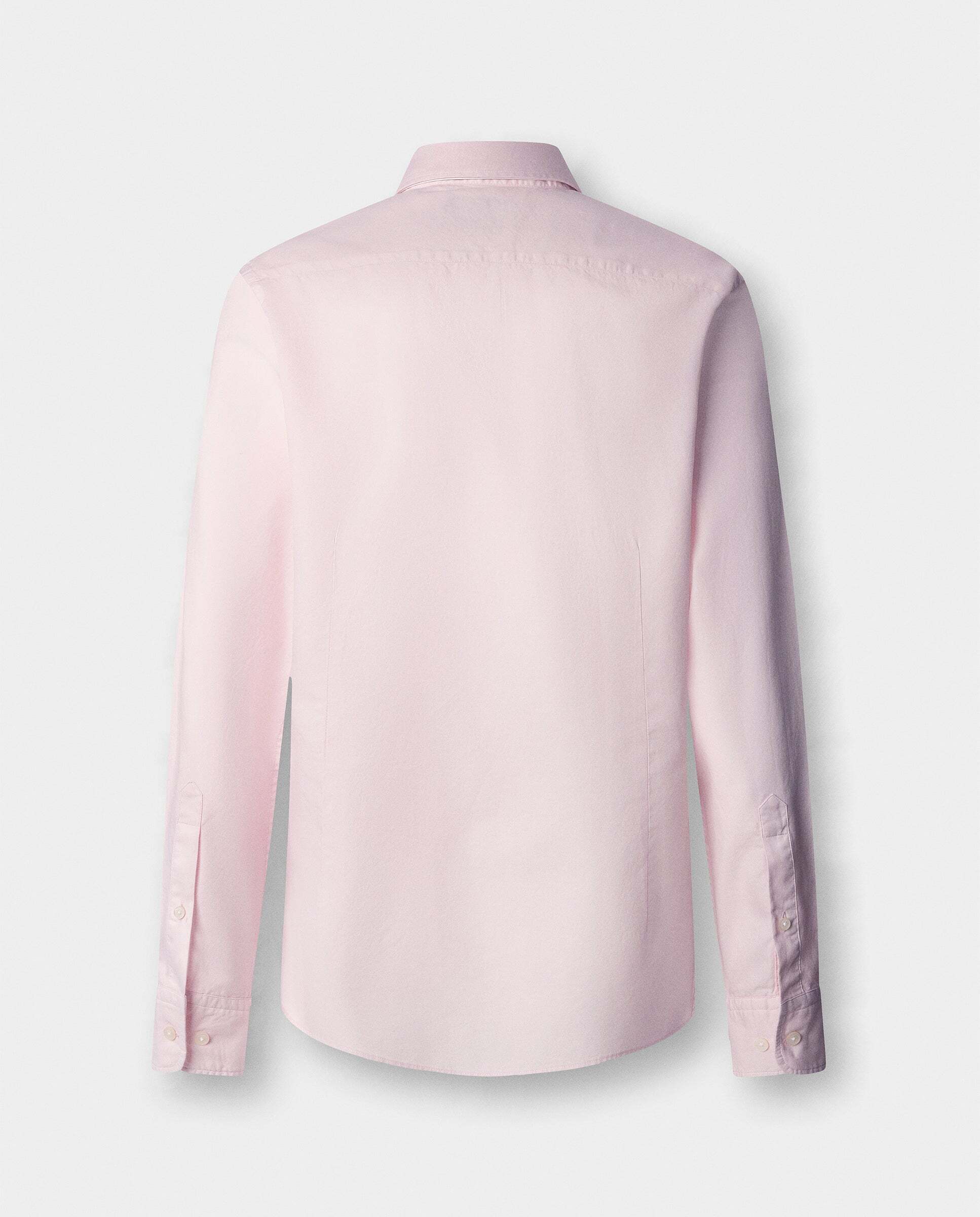 Camisa oxford de hombre teñida en prenda fit tailored - Hackett - Rosa Rosa-8