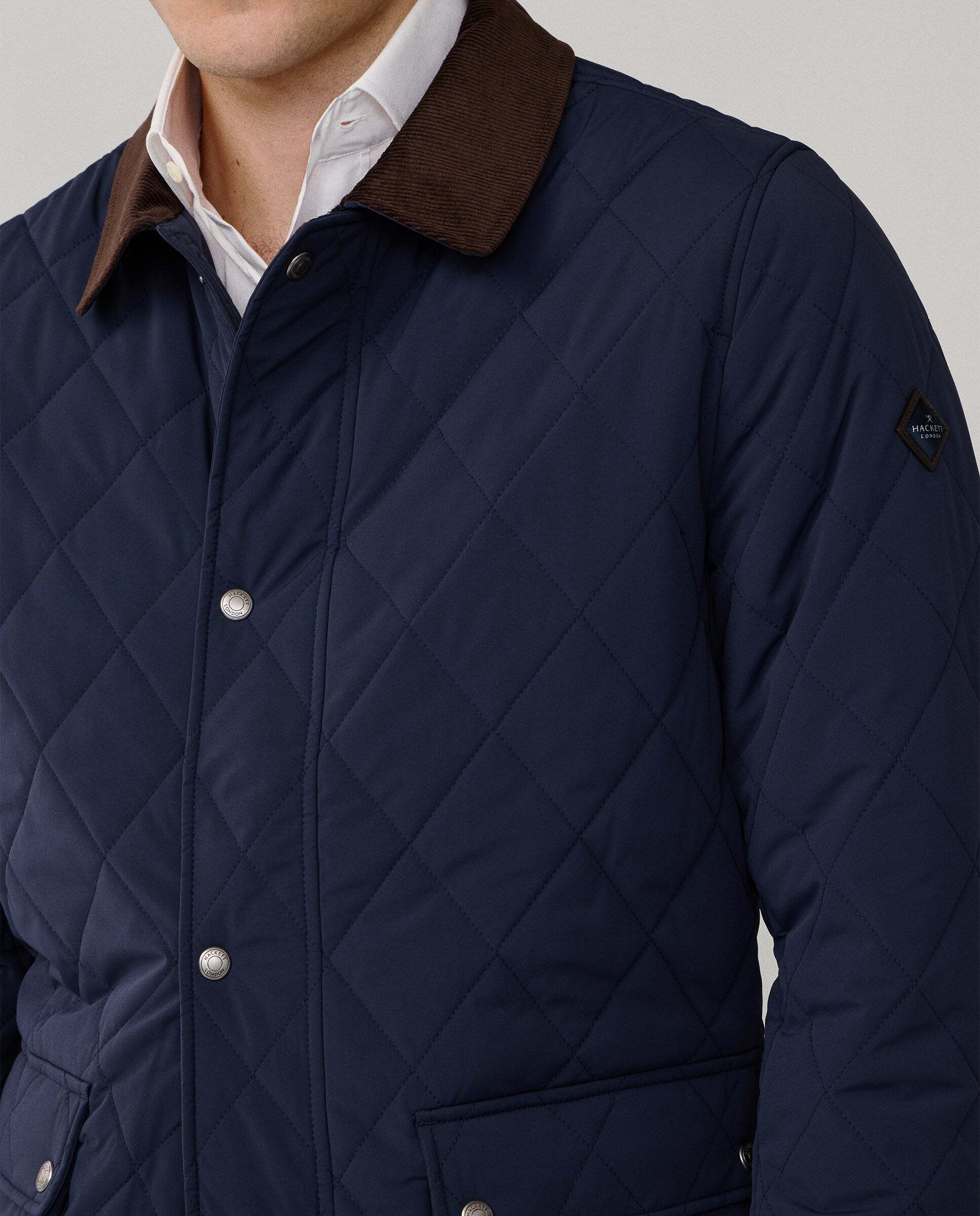 Chaqueta de hombre acolchada - Hackett - Azul Azul-4