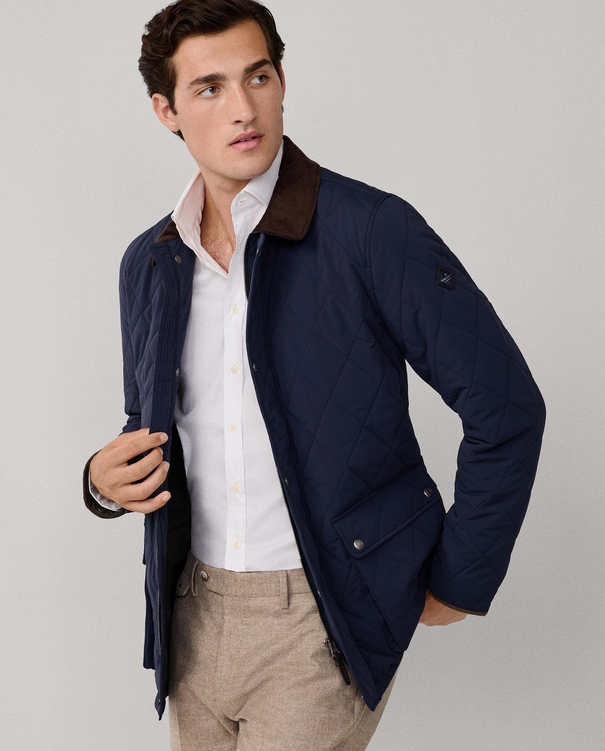 Chaqueta de hombre acolchada - Hackett - Azul Azul-6
