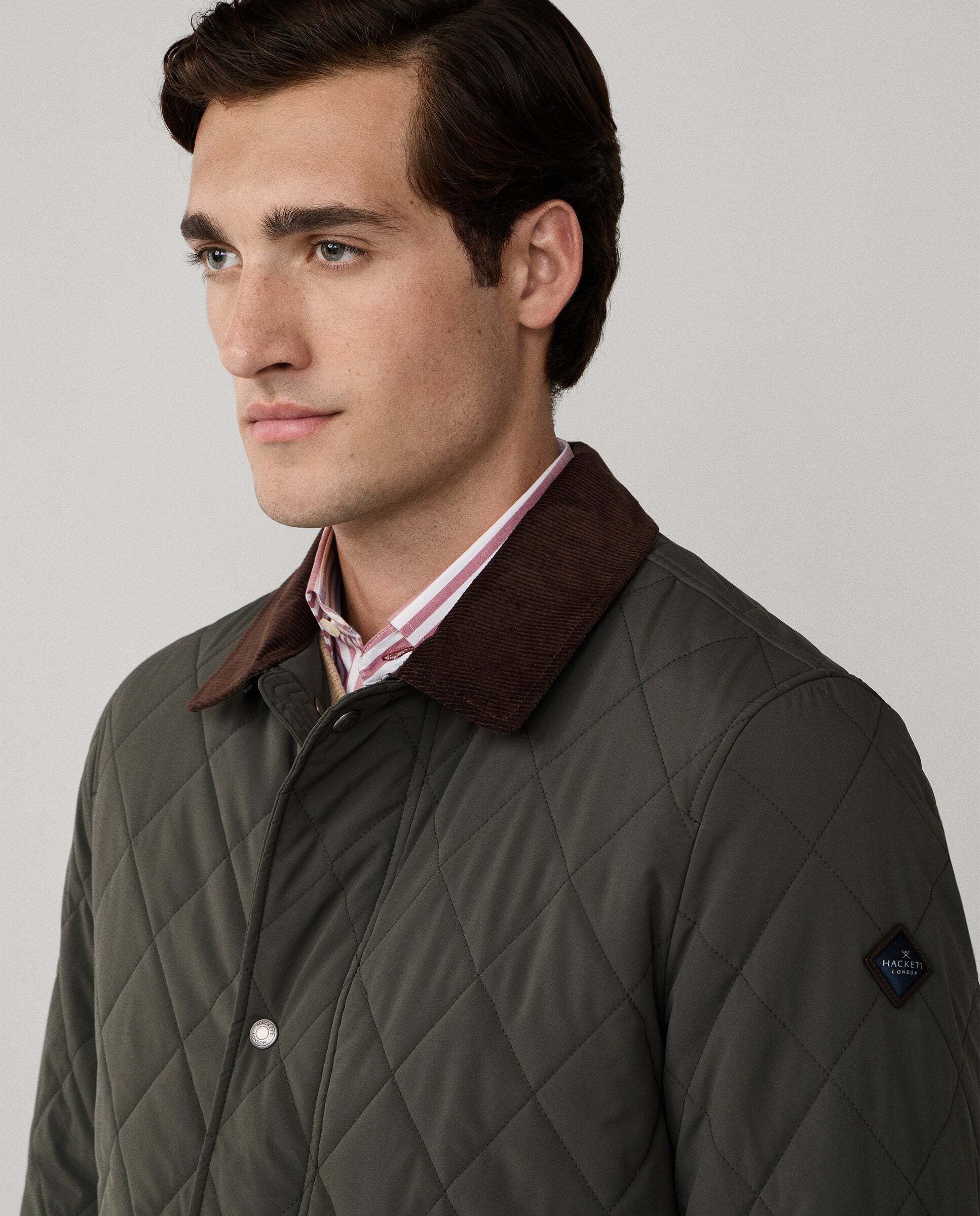 Chaqueta de hombre acolchada - Hackett - Verde oscuro Verde oscuro-4