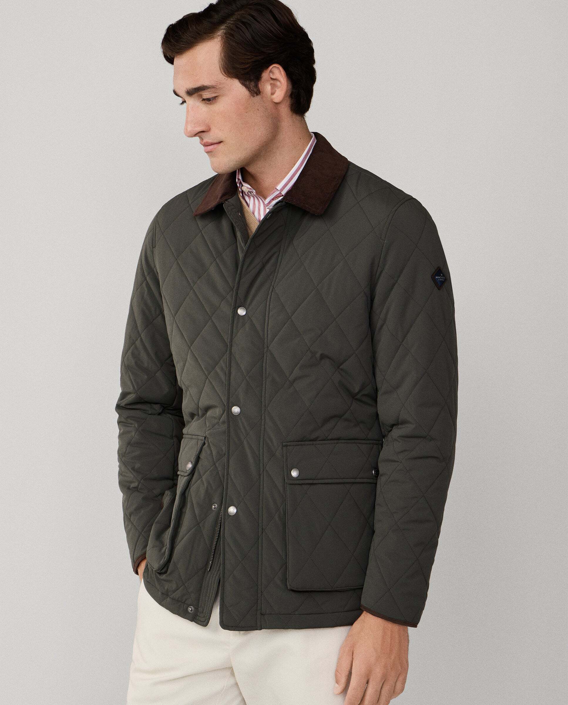Chaqueta de hombre acolchada - Hackett - Verde oscuro Verde oscuro-6