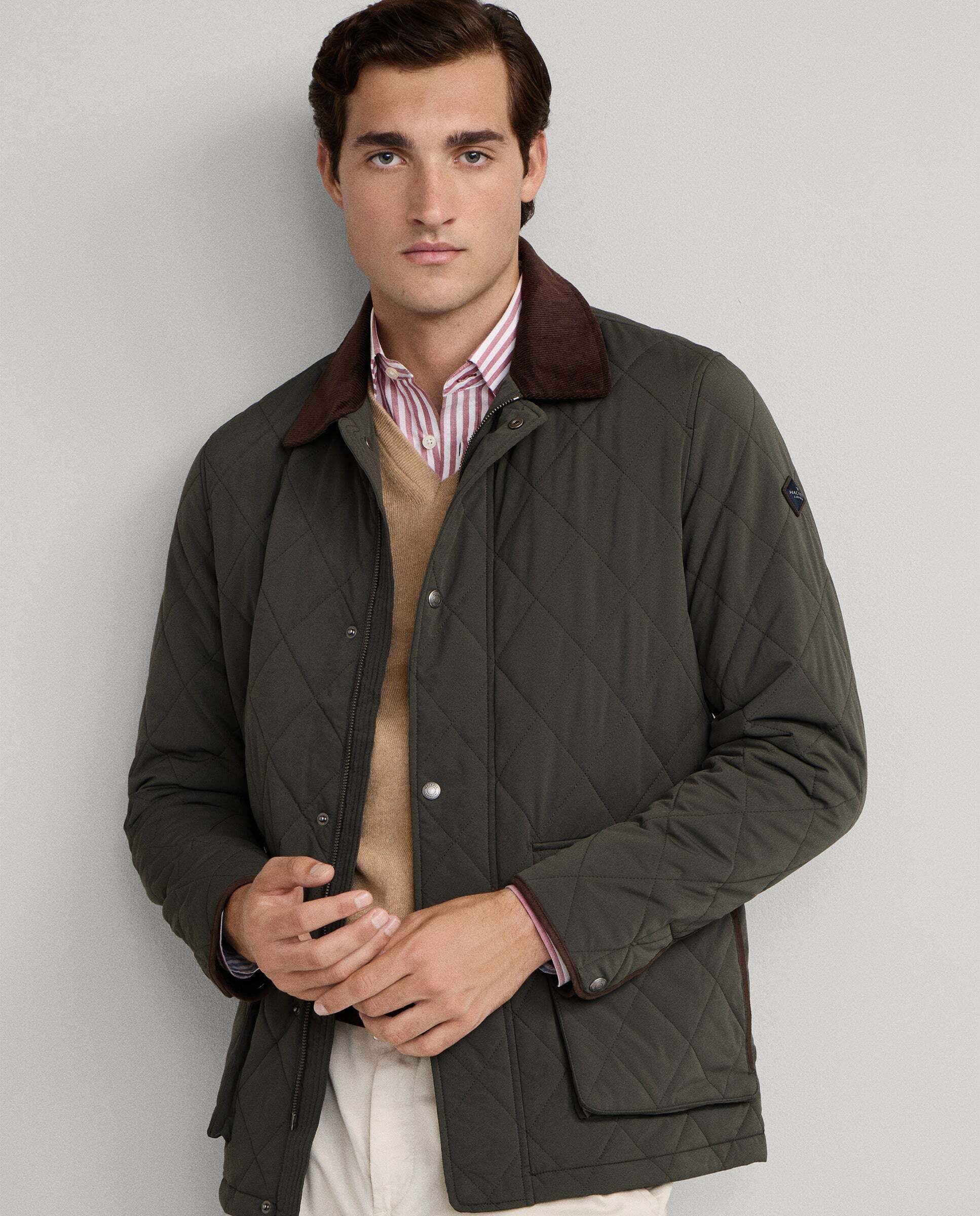 Chaqueta de hombre acolchada - Hackett - Verde oscuro Verde oscuro-7