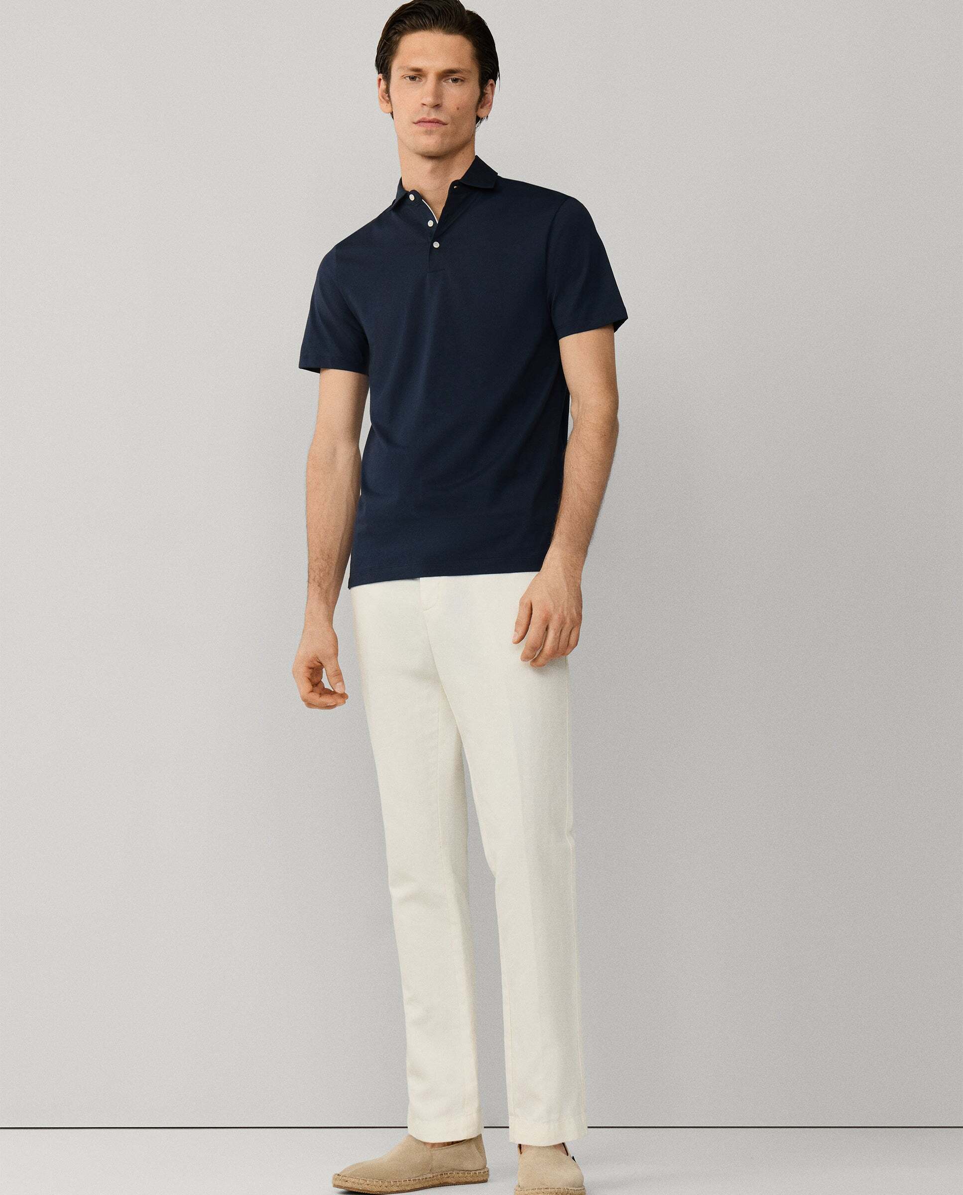 Polo de hombre pima manga corta fit clásico - Hackett - Azul Azul-2