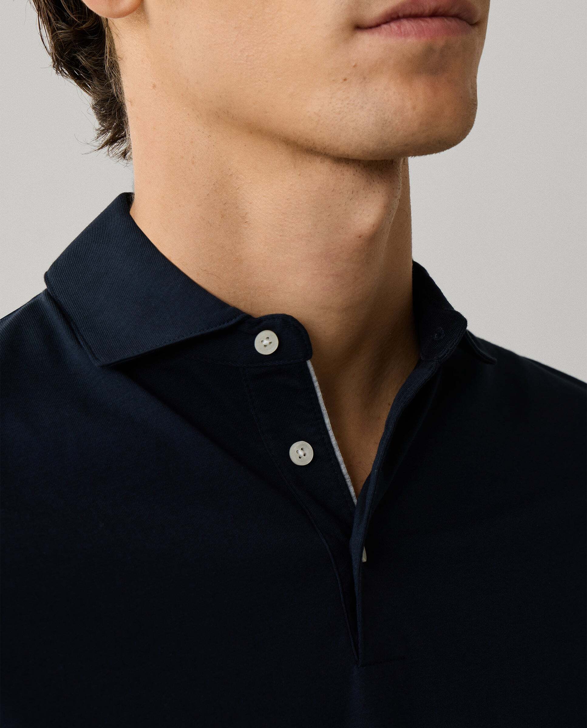Polo de hombre pima manga corta fit clásico - Hackett - Azul Azul-5
