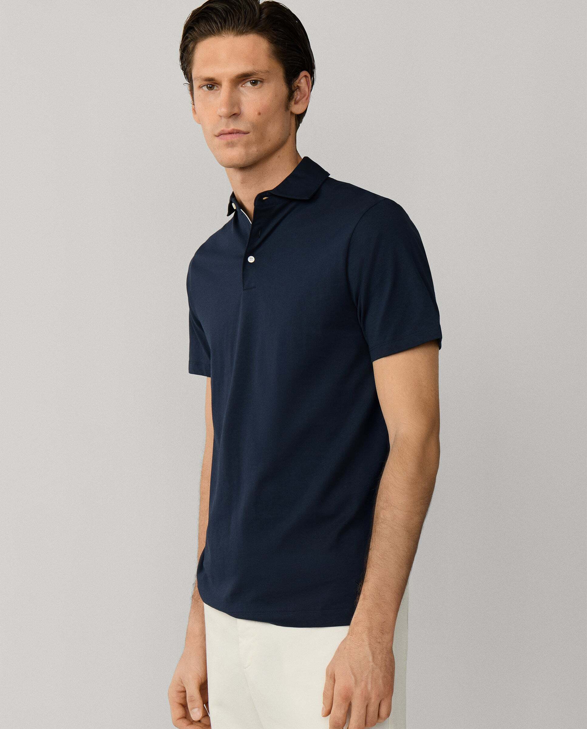 Polo de hombre pima manga corta fit clásico - Hackett - Azul Azul-6