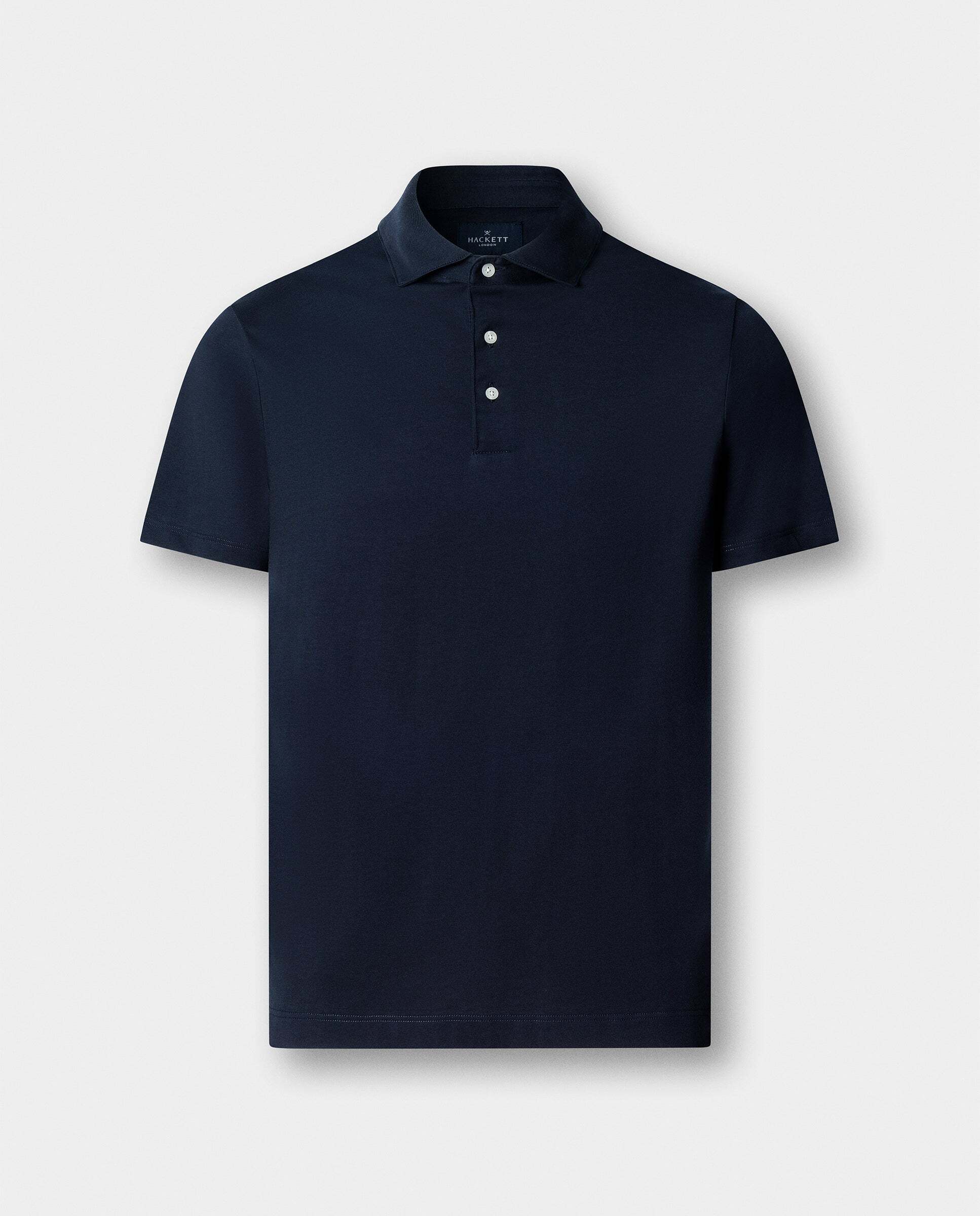 Polo de hombre pima manga corta fit clásico - Hackett - Azul Azul-9