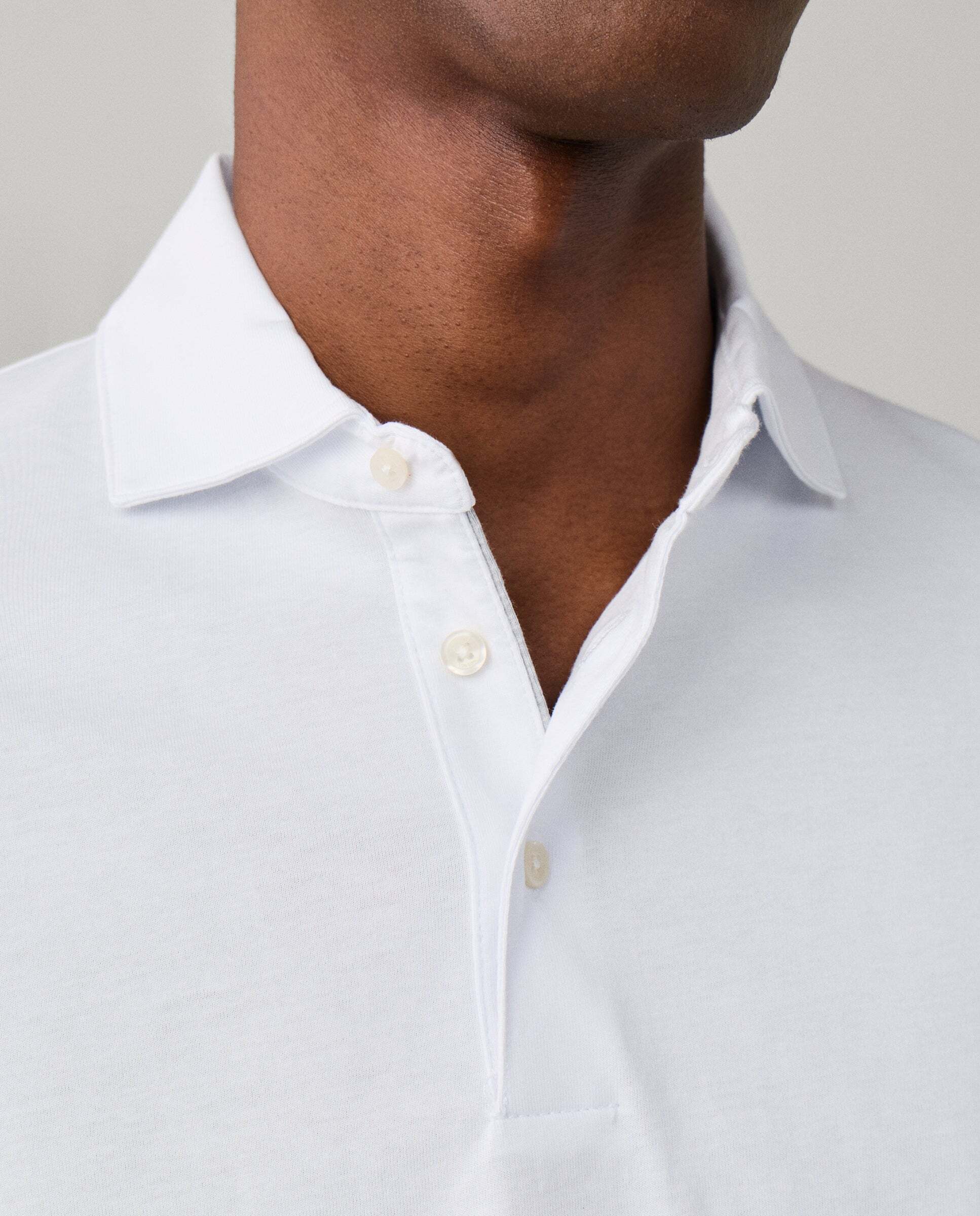 Polo de hombre pima manga corta fit clásico - Hackett - Blanco Blanco-4