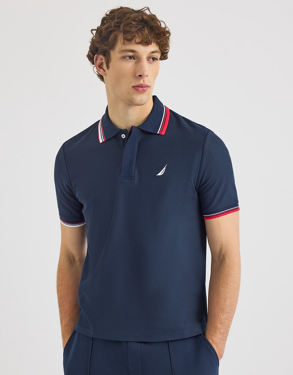 Imagen 0 de Polo de hombre corte classic de manga corta Azul