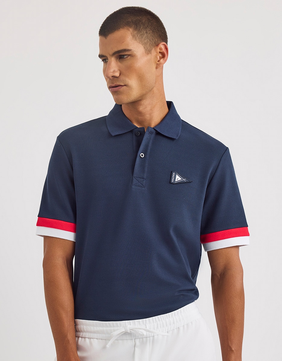 Imagen 0 de Polo de hombre corte classic de manga corta Azul