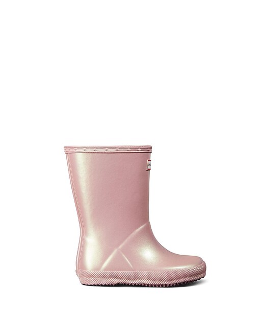 Imagen 0 de Botas de agua de niños first nebula en color rosa con acabado brillante