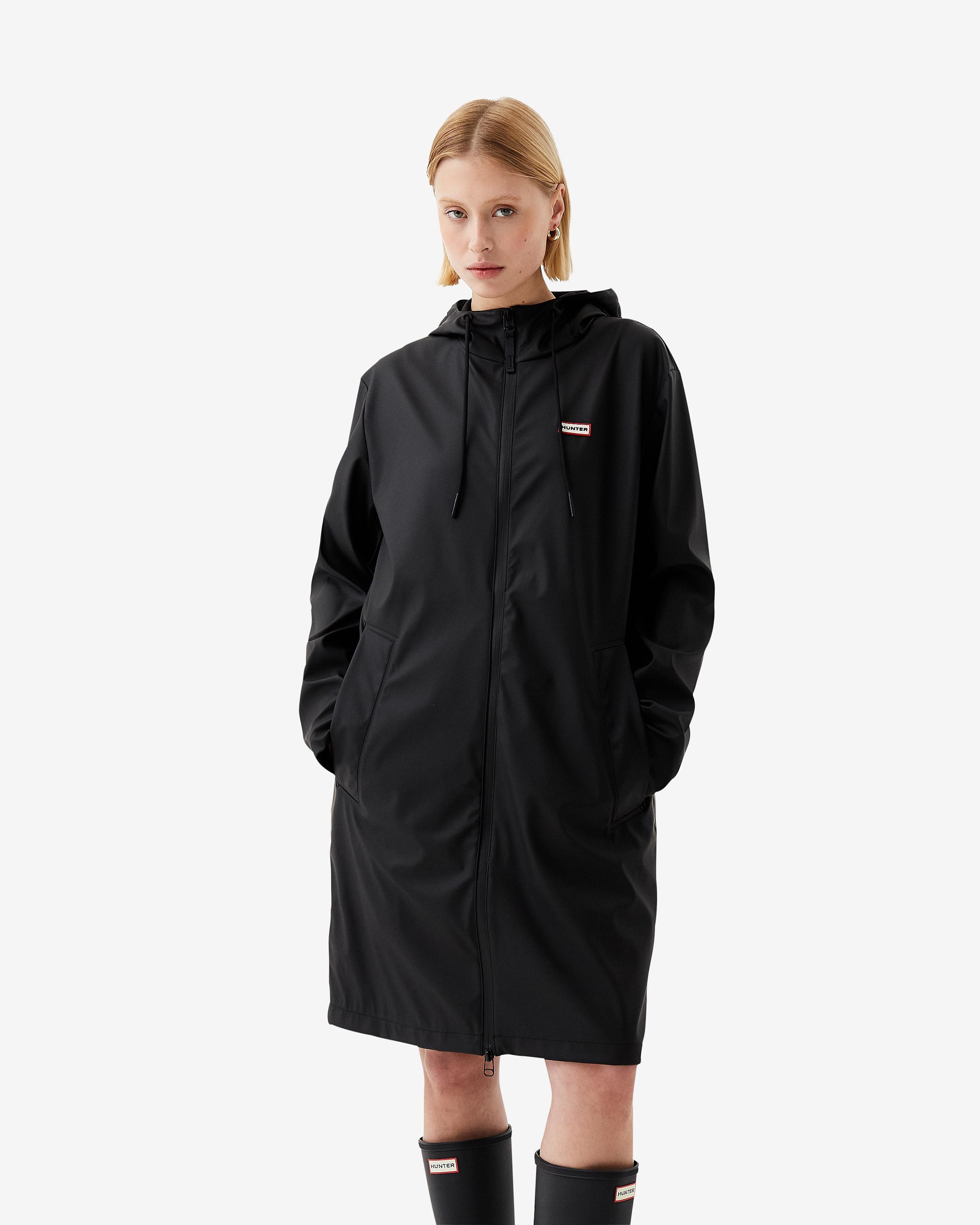 Hunter - Parka de mujer impermeable con capucha.