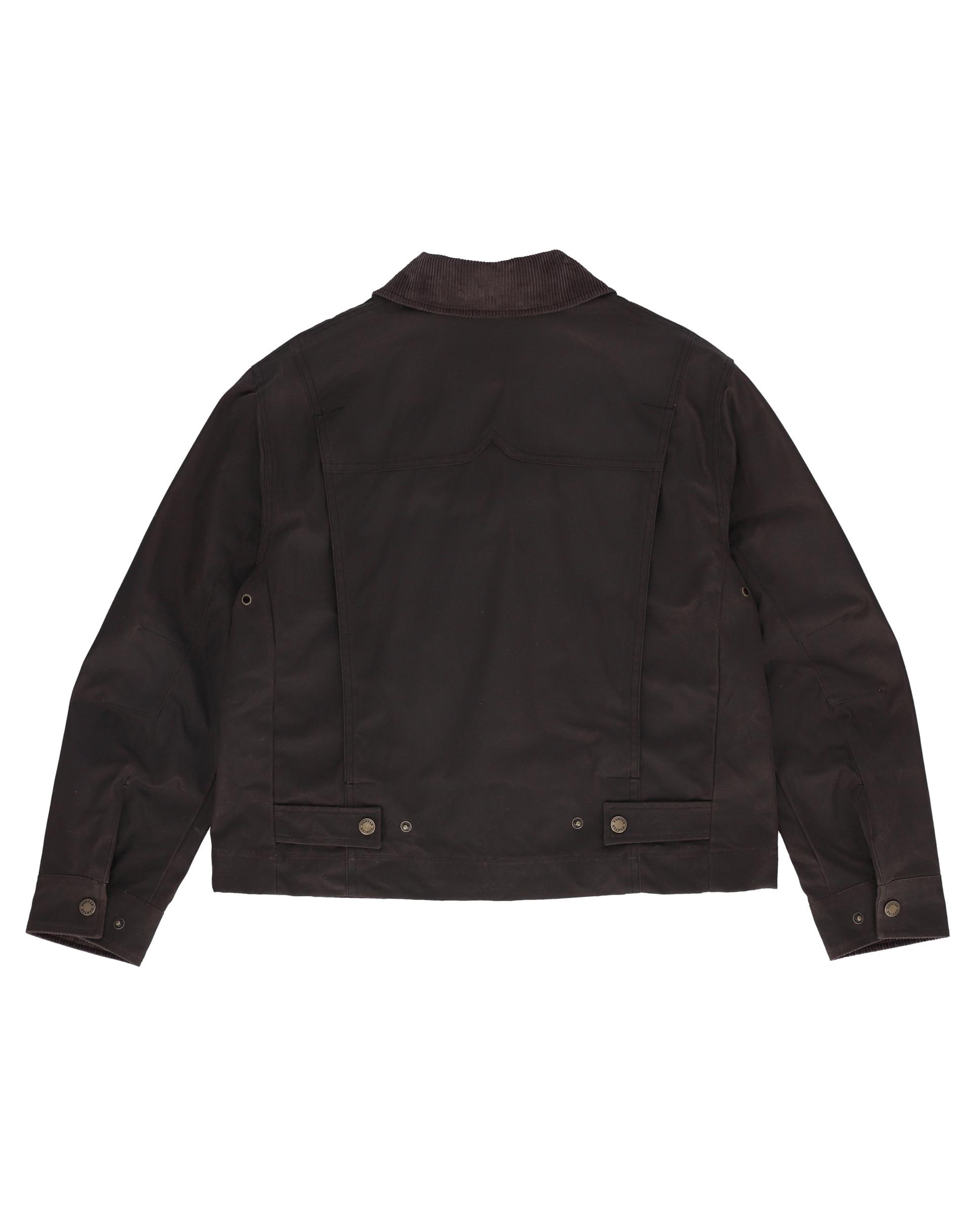 Chaqueta de mujer impermeable de algodón - Hunter - Marrón chocolate Marrón chocolate-3