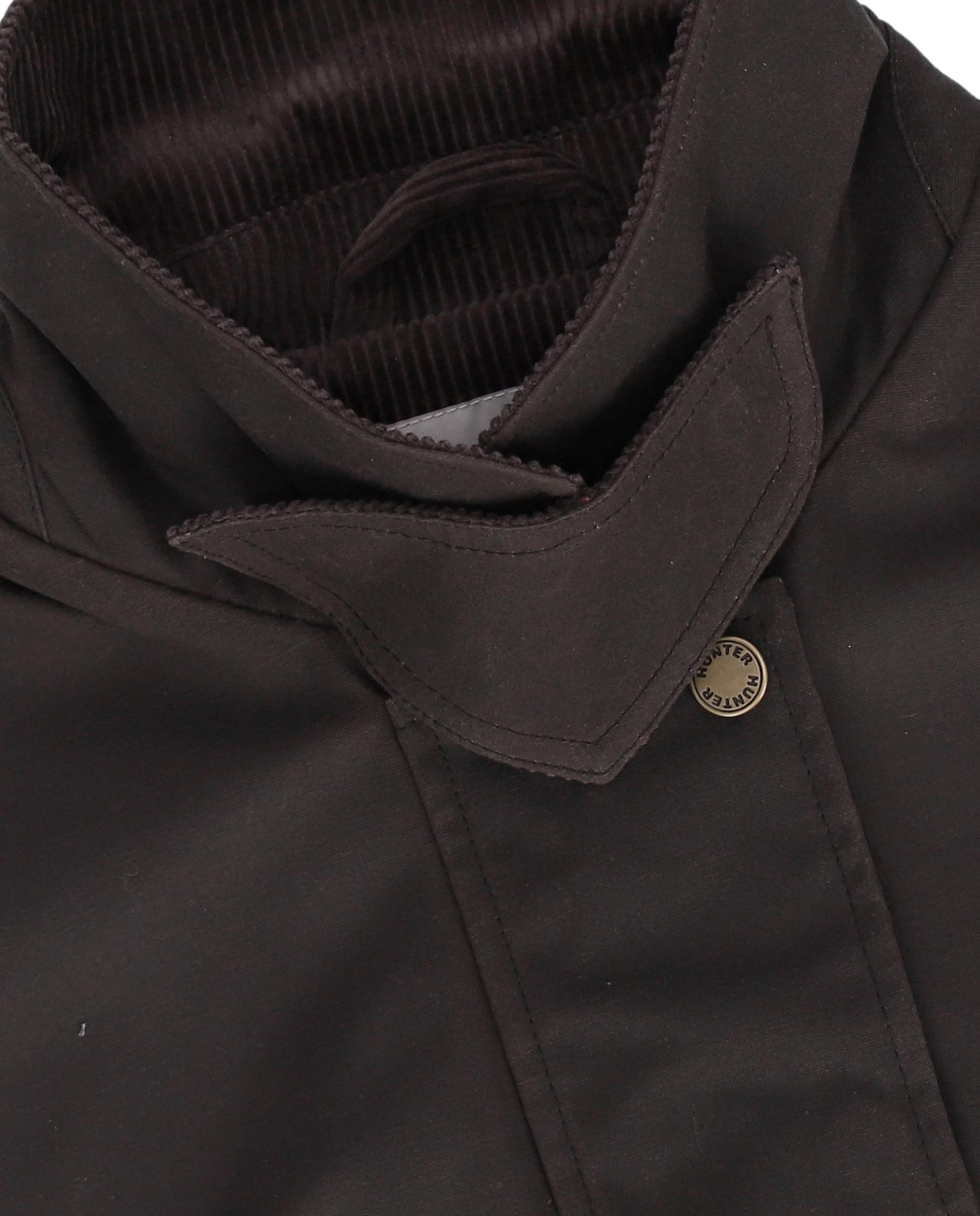 Chaqueta de mujer impermeable de algodón - Hunter - Marrón chocolate Marrón chocolate-4